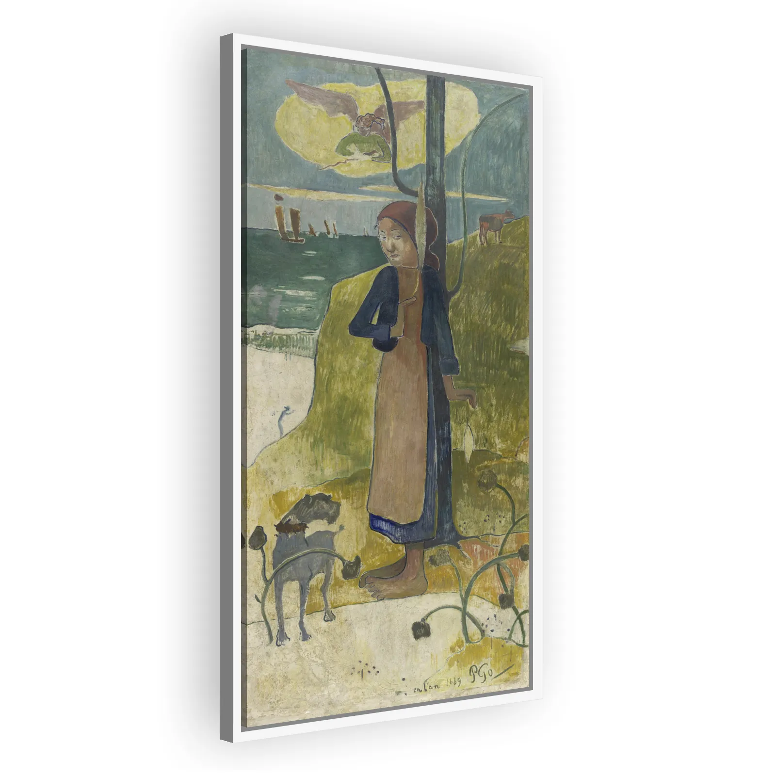 Breton Girl Spinning by Paul Gauguin - view 5 thumbnail