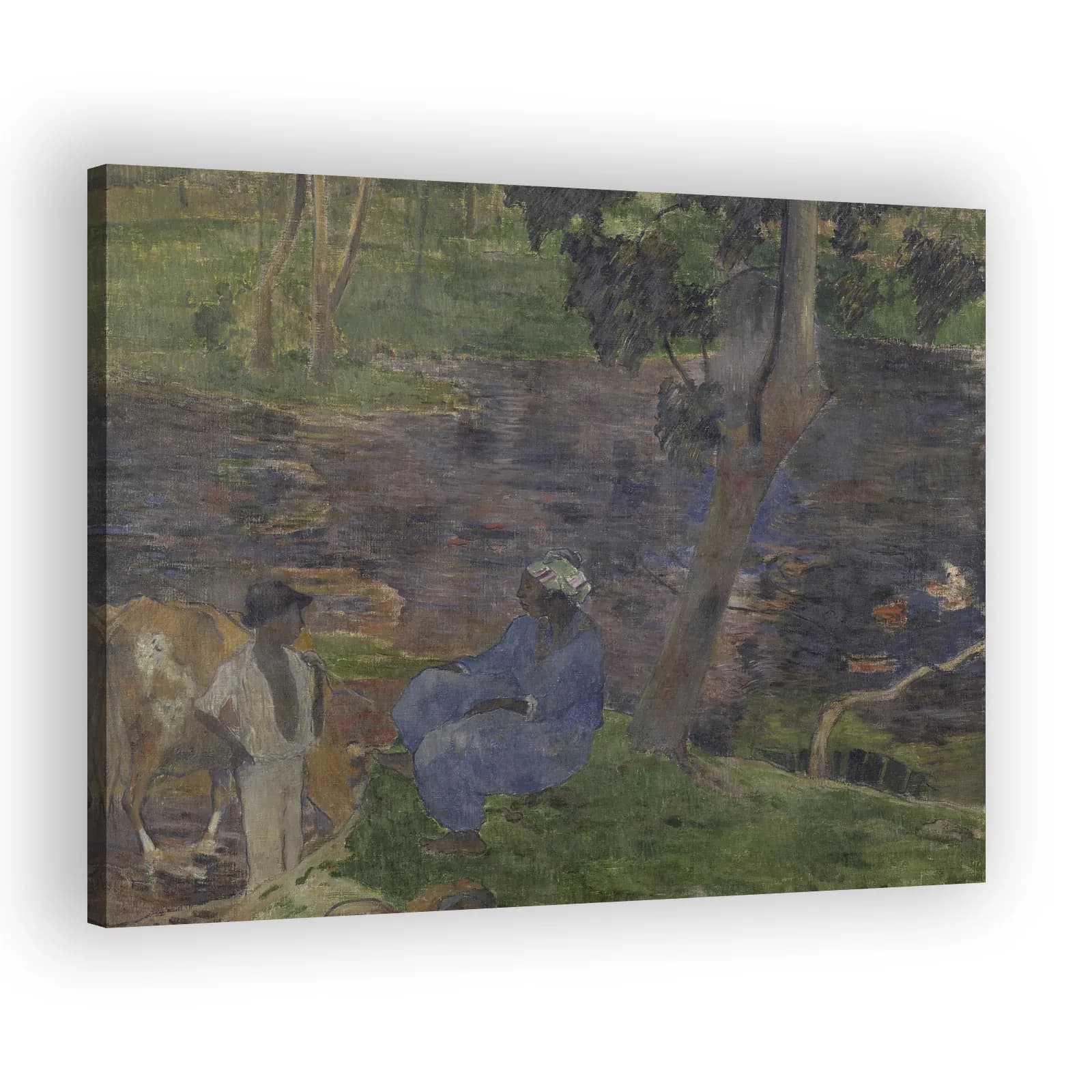 On the Banks of the River at Martinique by Paul Gauguin - view 2 thumbnail