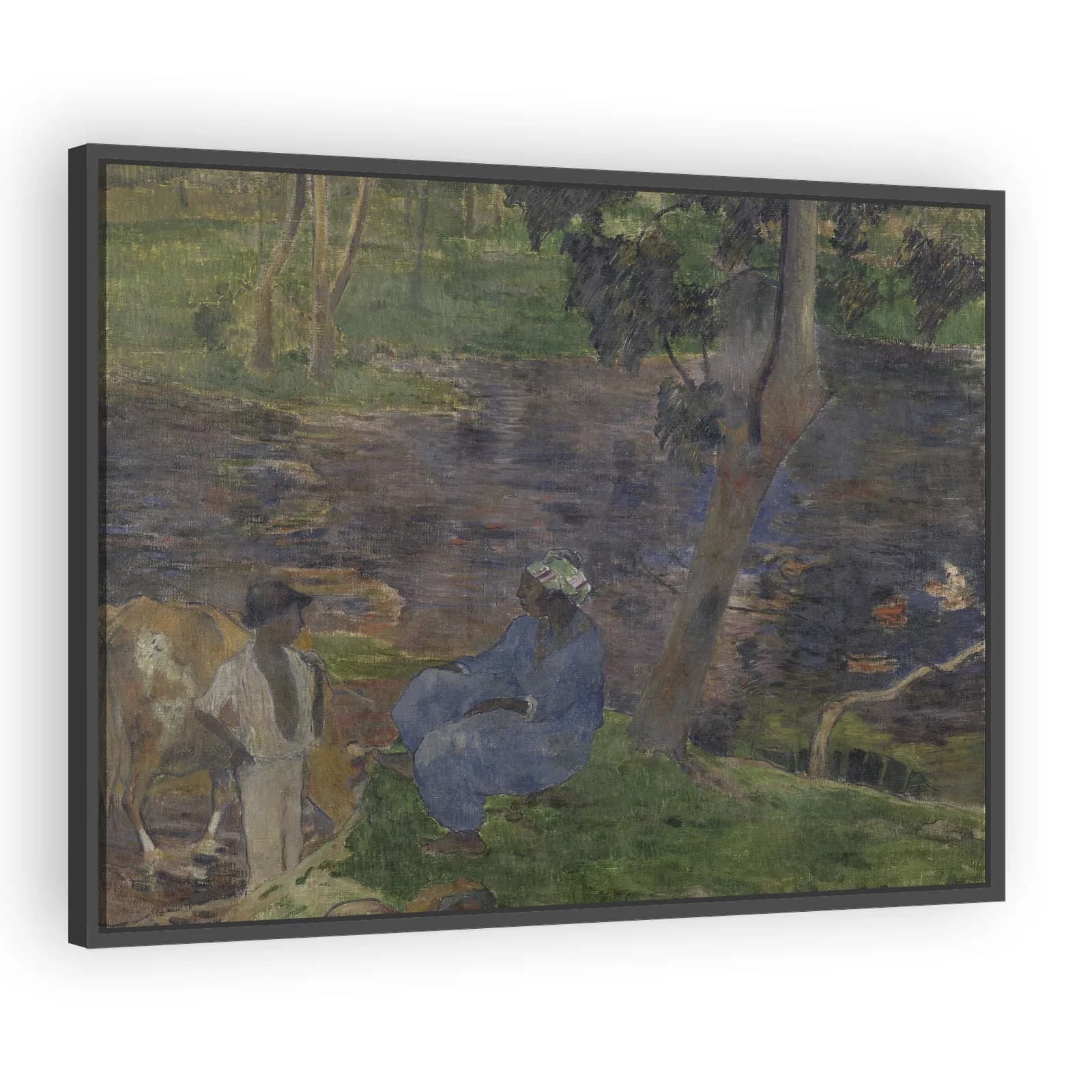 On the Banks of the River at Martinique by Paul Gauguin