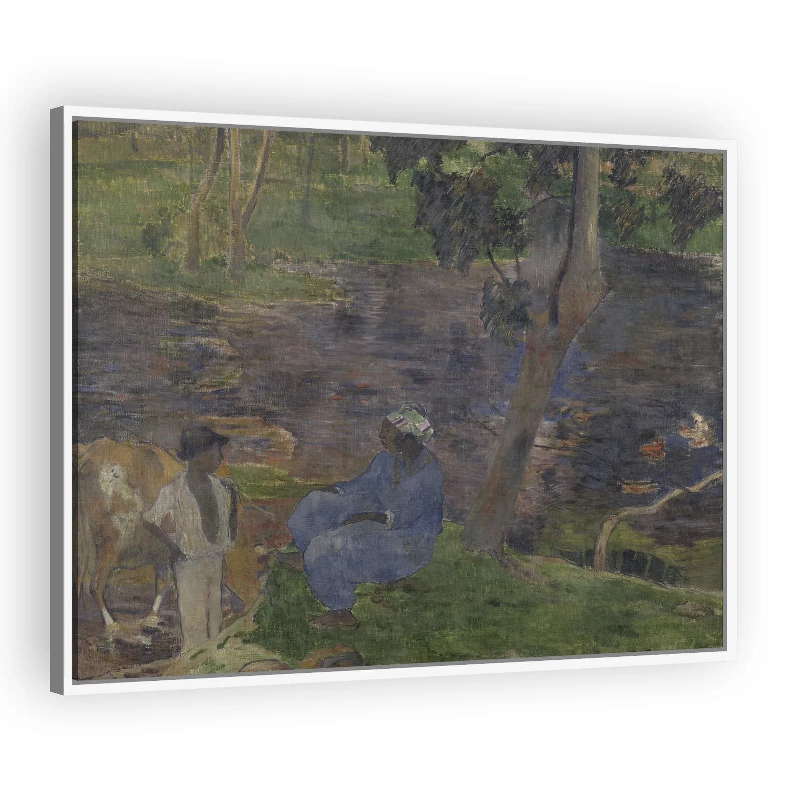 On the Banks of the River at Martinique by Paul Gauguin - view 5 thumbnail
