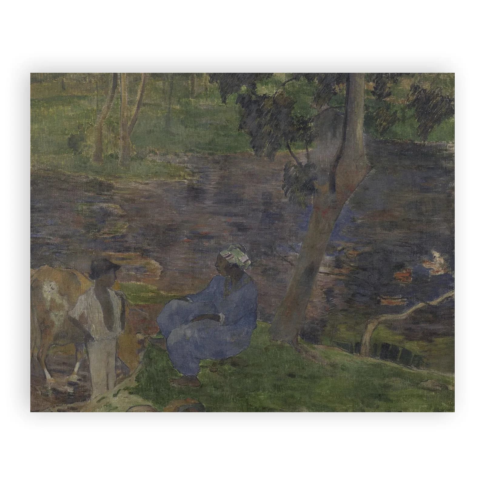 On the Banks of the River at Martinique by Paul Gauguin - view 6 thumbnail