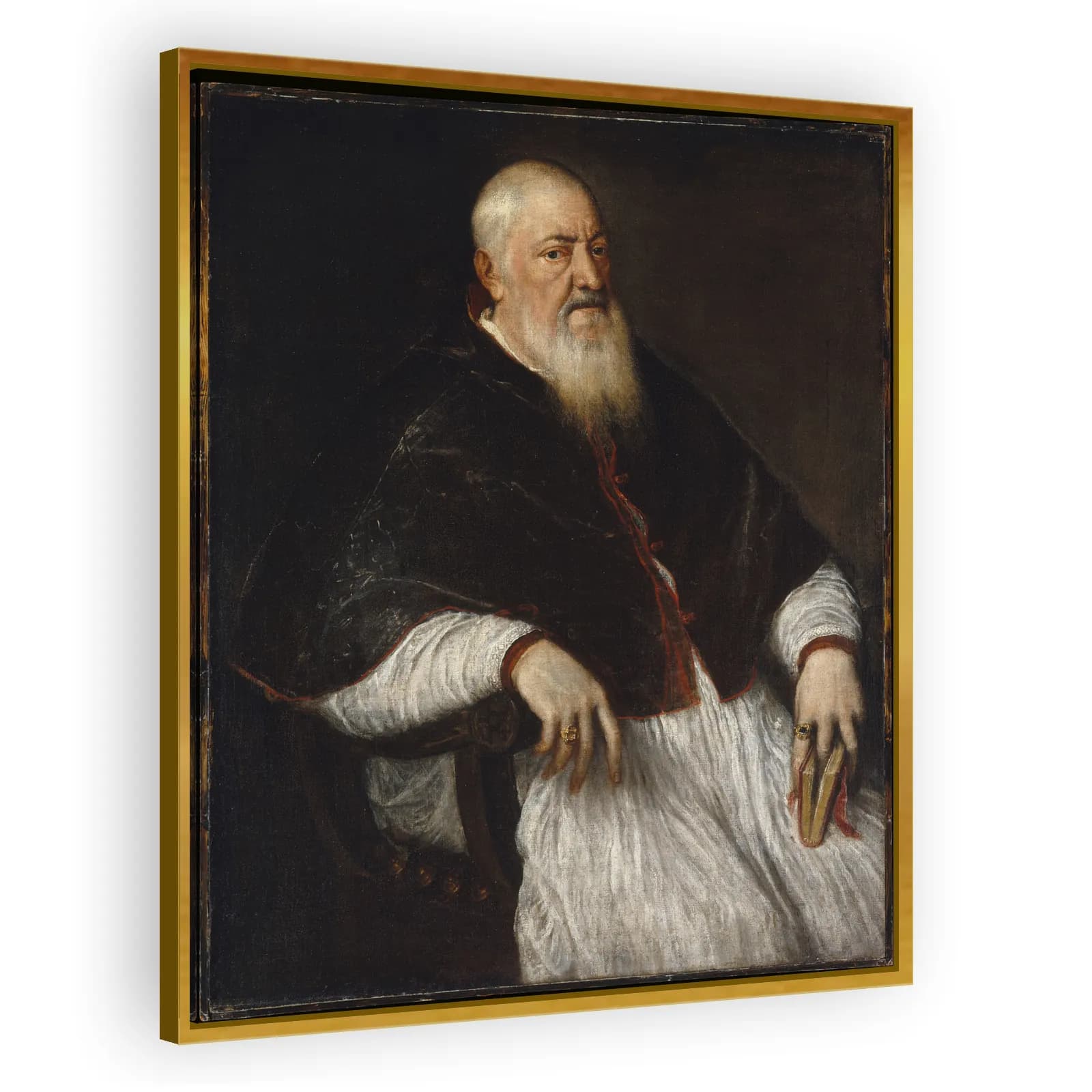 Filippo Archinto (c.1500–1558), Archbishop of Milan by Titian - view 3 thumbnail