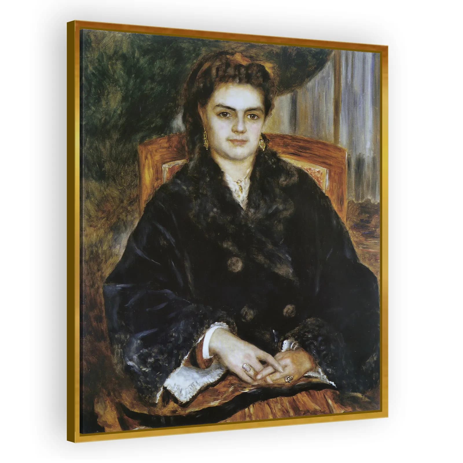Madame Édouard Bernier (Marie-Octavie-Stéphanie Laurens, 1838–1920) by Pierre Auguste Renoir - view 3 thumbnail