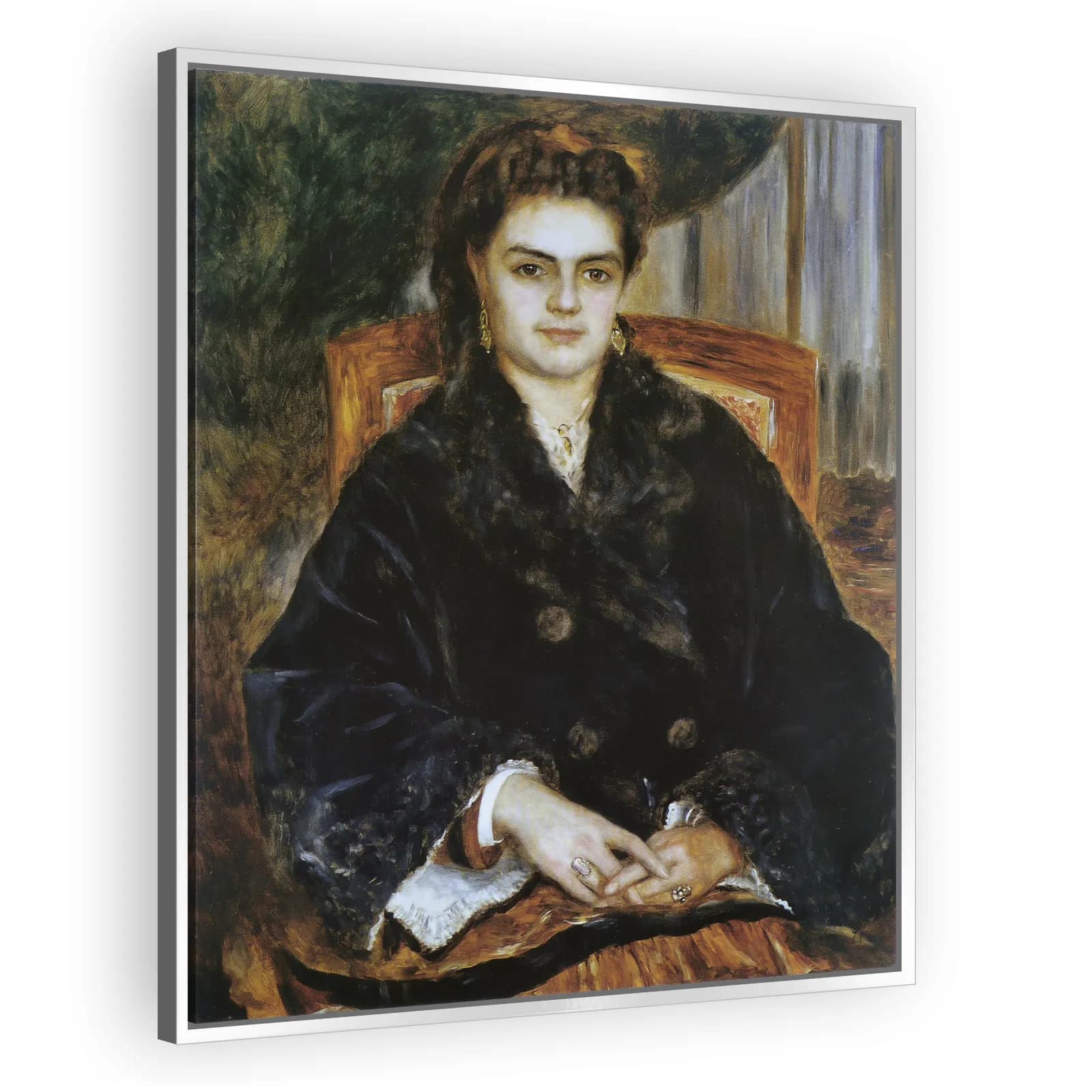 Madame Édouard Bernier (Marie-Octavie-Stéphanie Laurens, 1838–1920) by Pierre Auguste Renoir - view 4 thumbnail