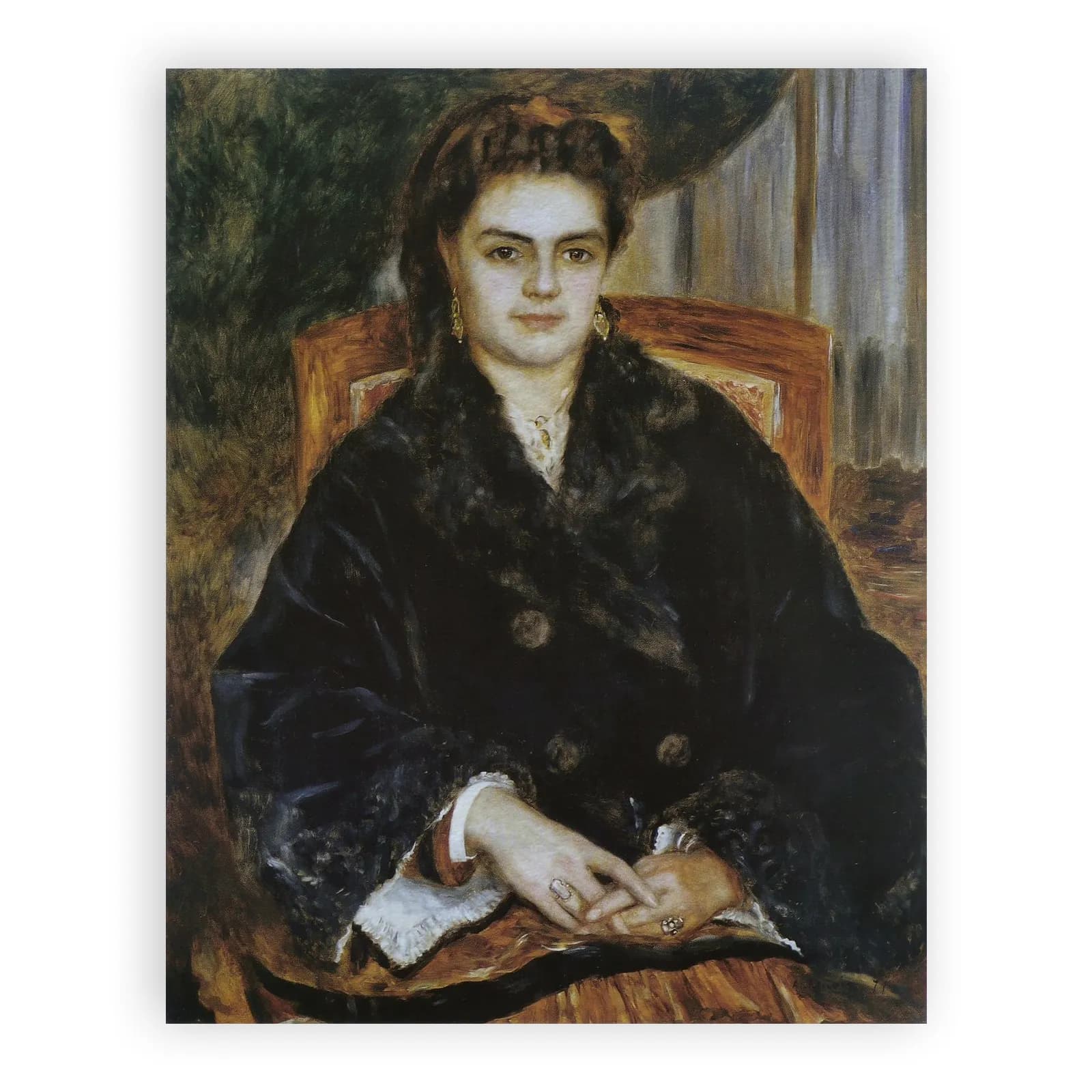 Madame Édouard Bernier (Marie-Octavie-Stéphanie Laurens, 1838–1920) by Pierre Auguste Renoir - view 6 thumbnail