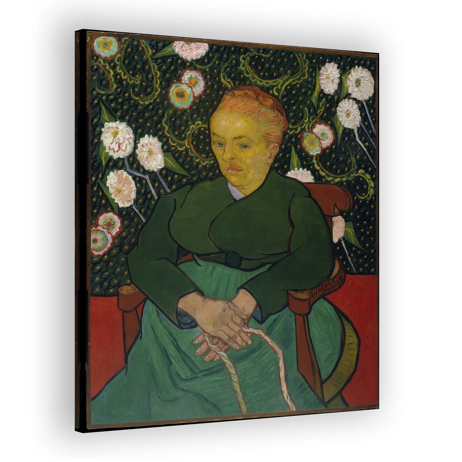 La Berceuse (Woman Rocking a Cradle; Augustine-Alix Pellicot Roulin, 1851–1930) by Vincent Van Gogh - view 2 thumbnail