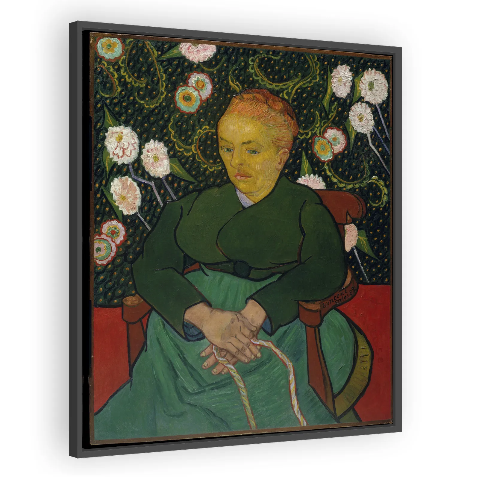 La Berceuse (Woman Rocking a Cradle; Augustine-Alix Pellicot Roulin, 1851–1930) by Vincent Van Gogh