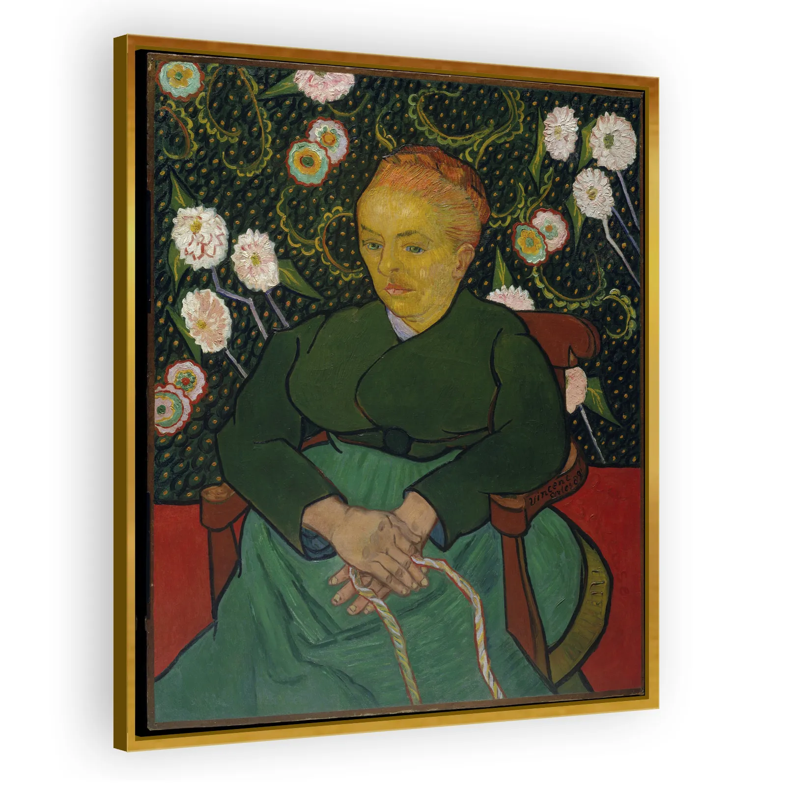 La Berceuse (Woman Rocking a Cradle; Augustine-Alix Pellicot Roulin, 1851–1930) by Vincent Van Gogh - view 3 thumbnail