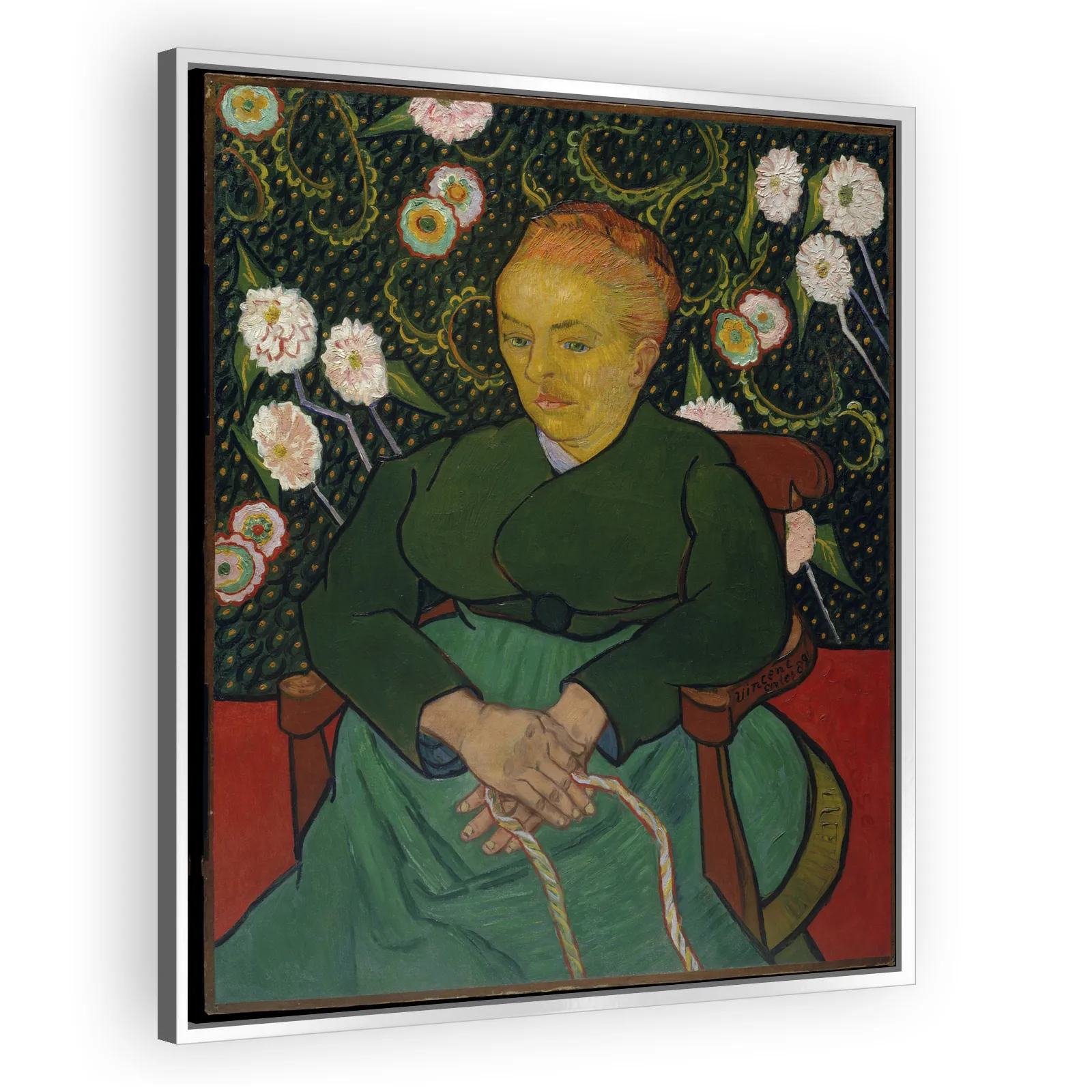 La Berceuse (Woman Rocking a Cradle; Augustine-Alix Pellicot Roulin, 1851–1930) by Vincent Van Gogh - view 4 thumbnail