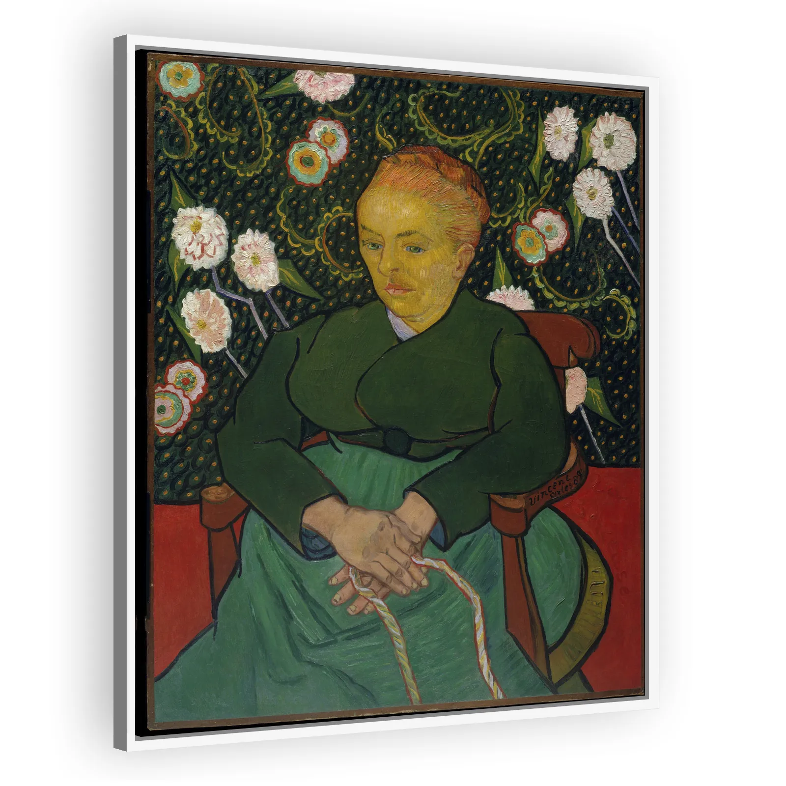 La Berceuse (Woman Rocking a Cradle; Augustine-Alix Pellicot Roulin, 1851–1930) by Vincent Van Gogh - view 5 thumbnail