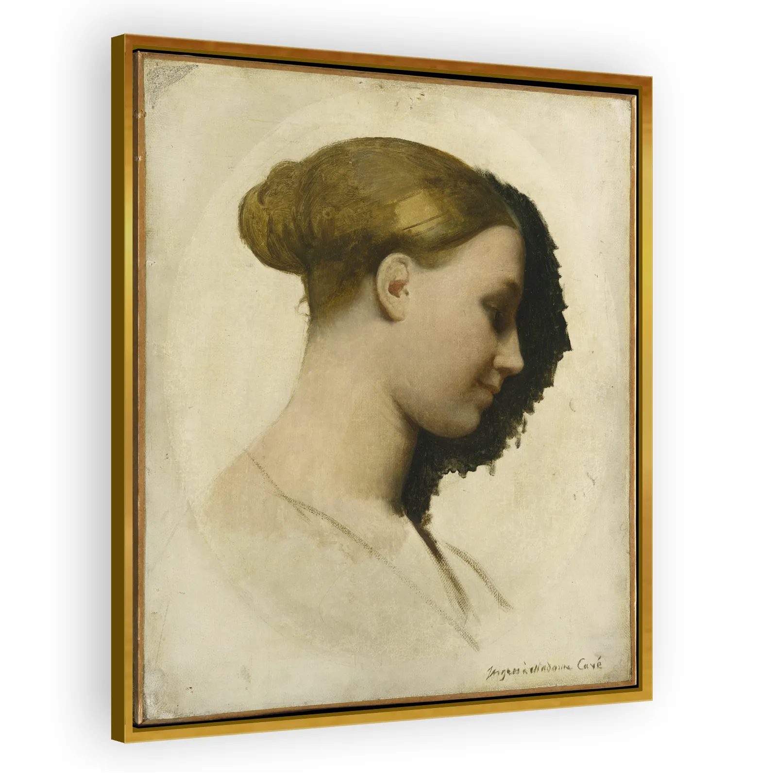 Madame Edmond Cavé (Marie-Élisabeth Blavot, born 1810) by Jean Auguste Dominique Ingres - view 3 thumbnail