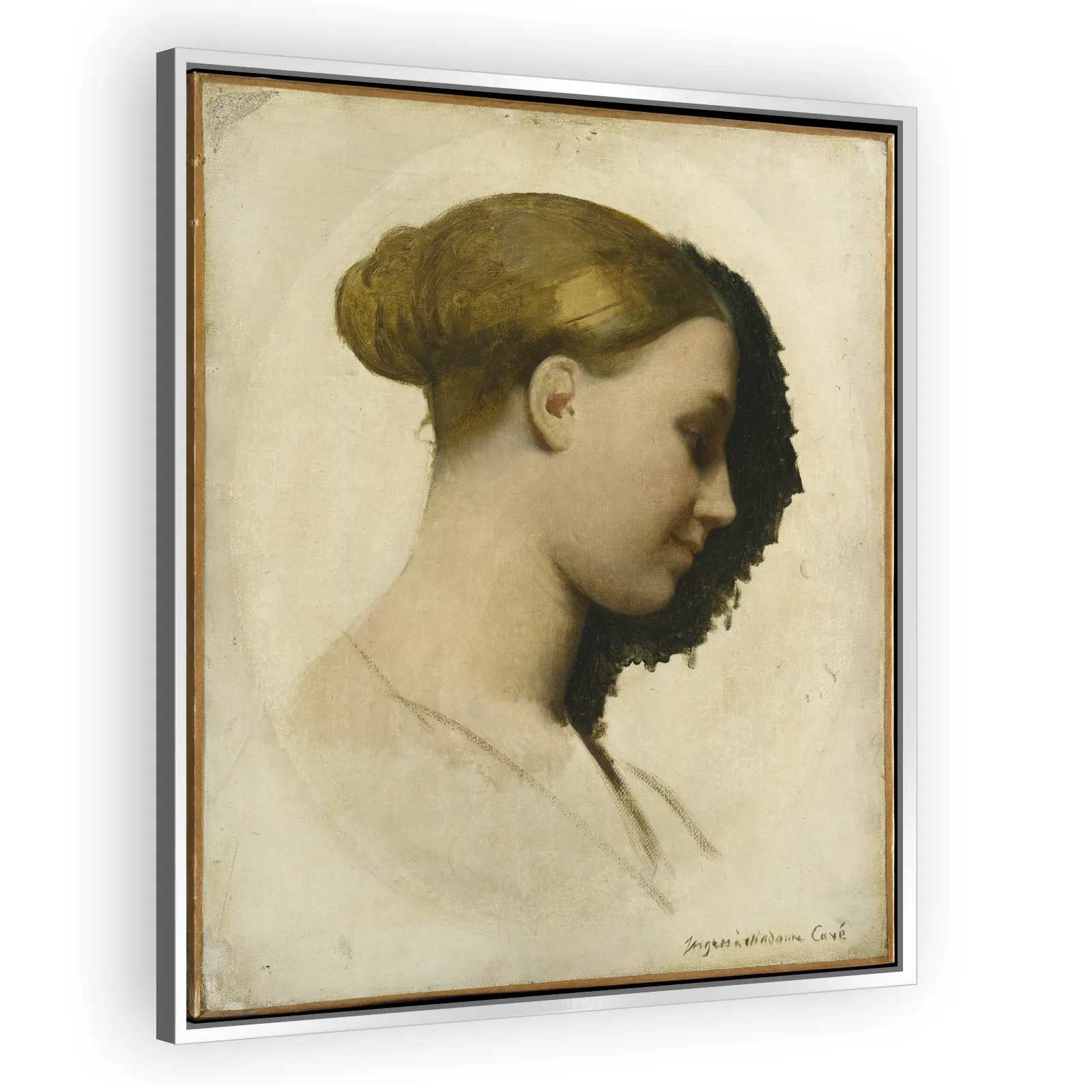 Madame Edmond Cavé (Marie-Élisabeth Blavot, born 1810) by Jean Auguste Dominique Ingres - view 4 thumbnail