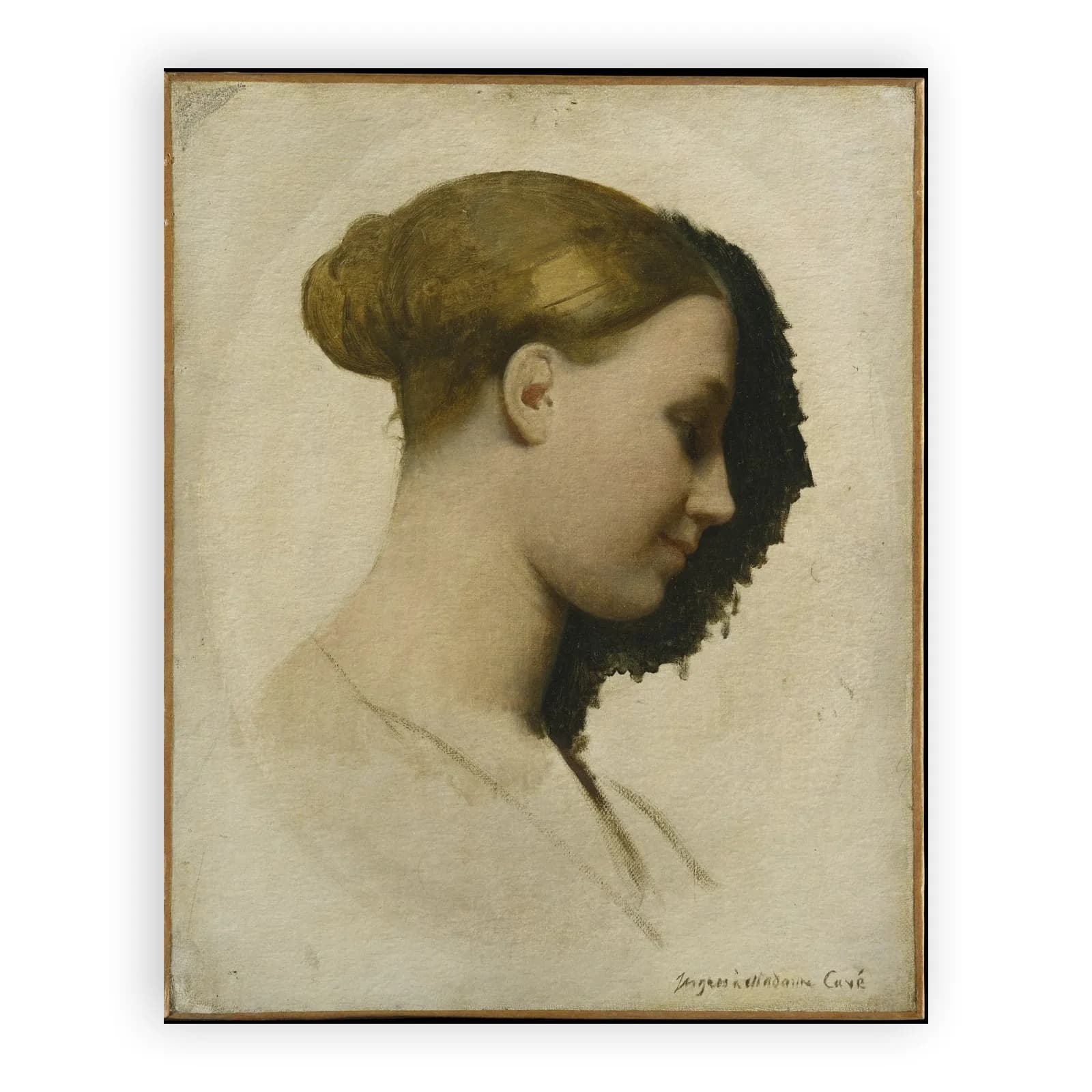 Madame Edmond Cavé (Marie-Élisabeth Blavot, born 1810) by Jean Auguste Dominique Ingres - view 6 thumbnail
