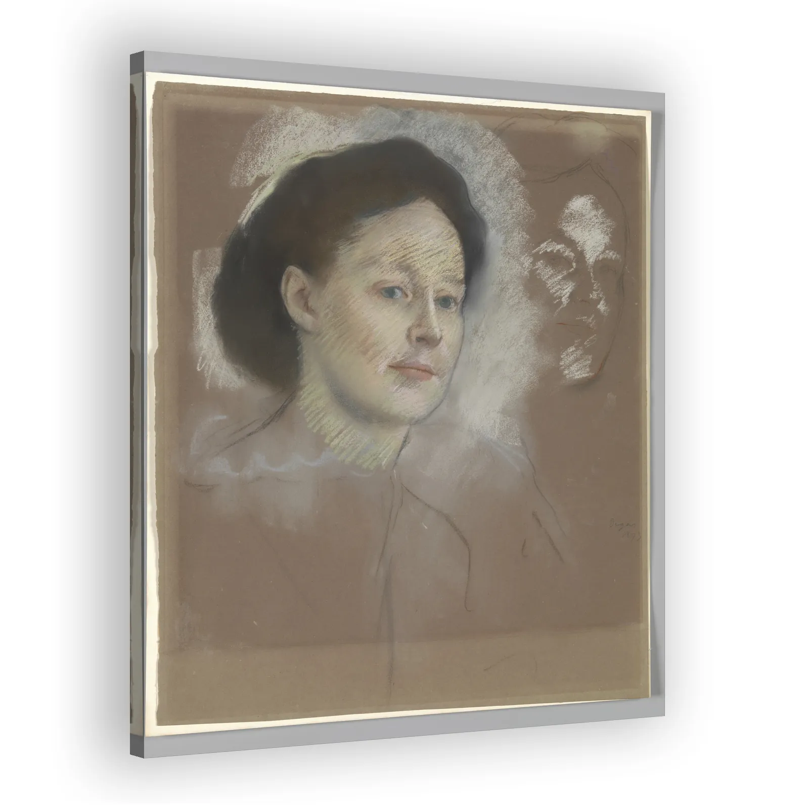The Artist's Cousin, Probably Mrs. William Bell (Mathilde Musson) by Edgar Degas - view 2 thumbnail