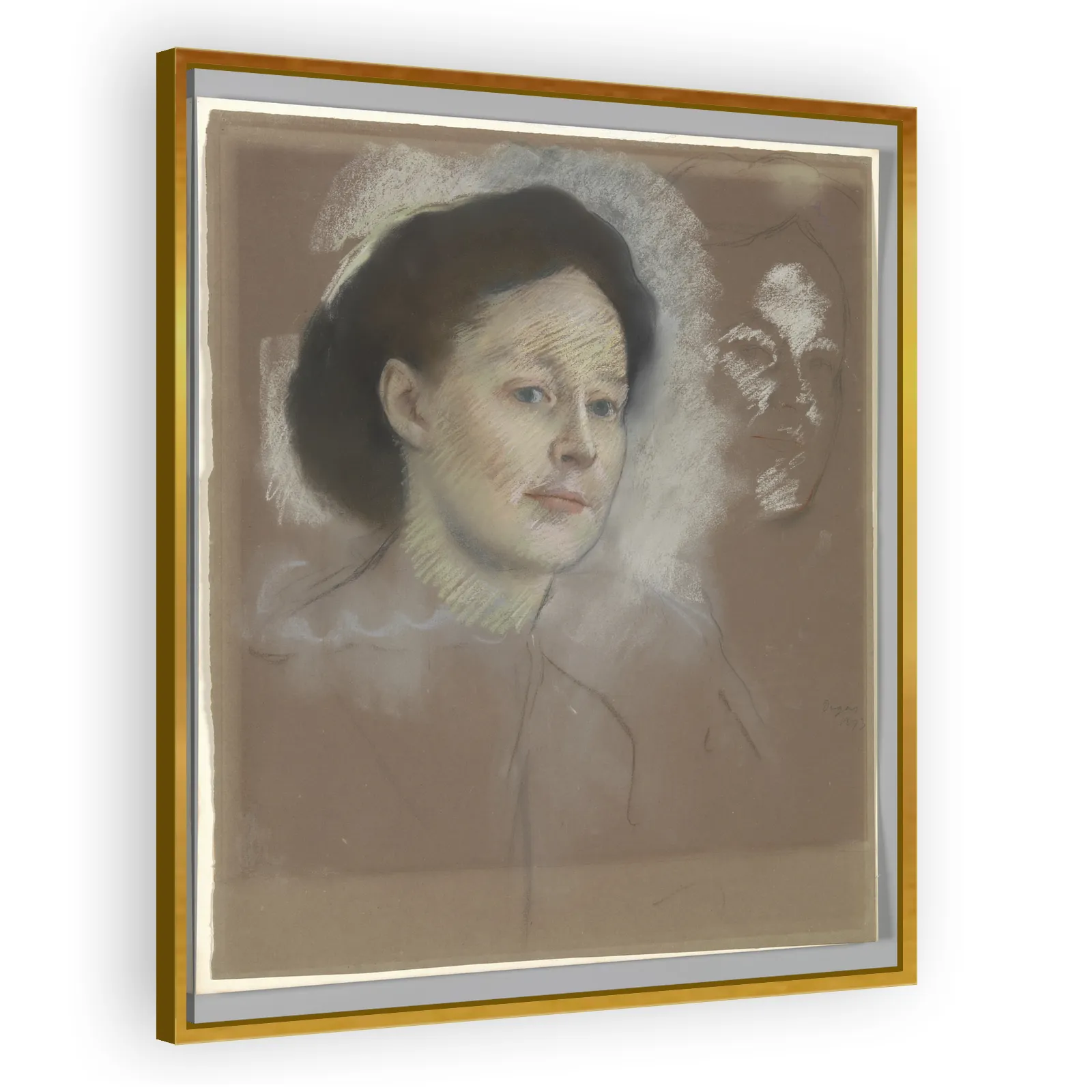 The Artist's Cousin, Probably Mrs. William Bell (Mathilde Musson) by Edgar Degas - view 3 thumbnail