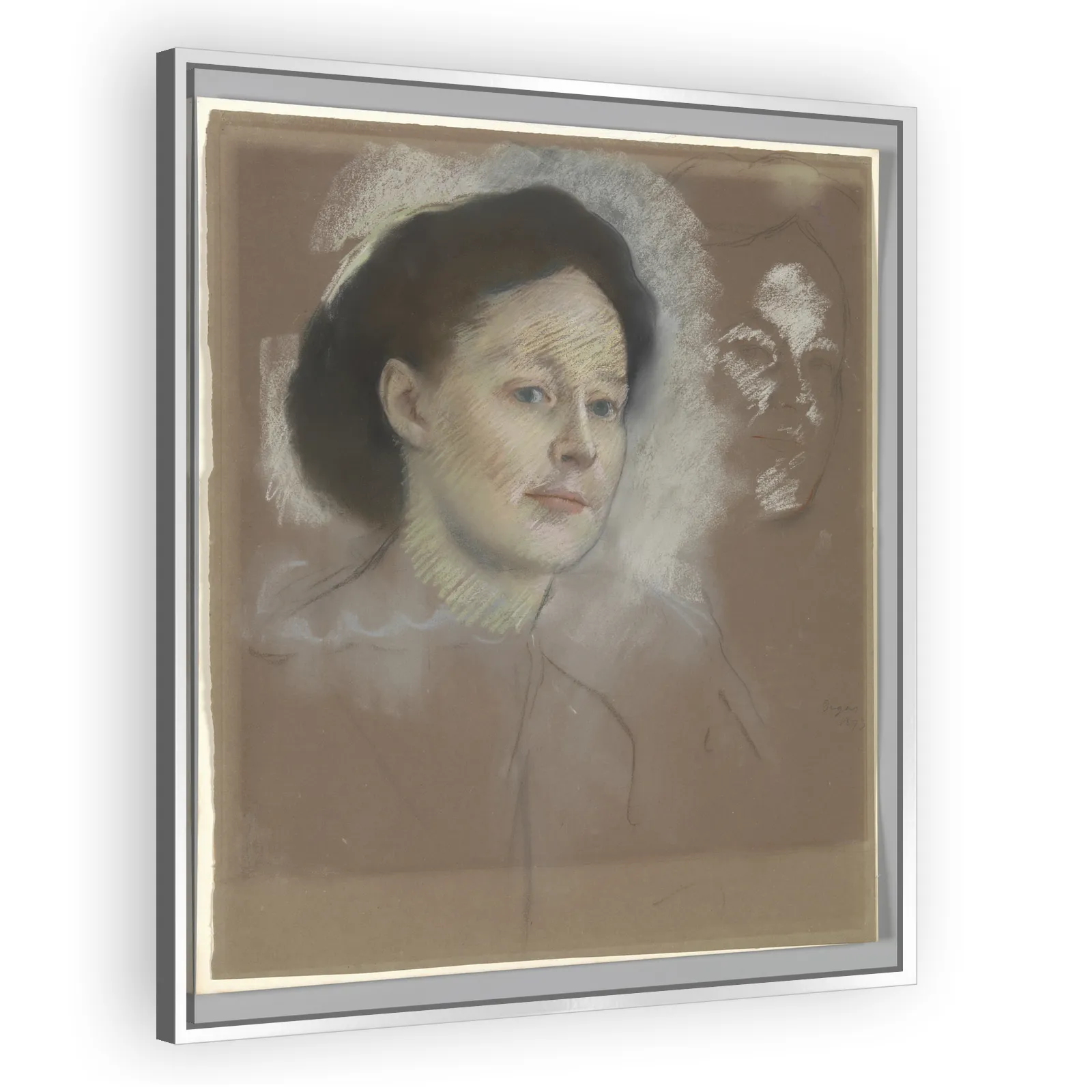 The Artist's Cousin, Probably Mrs. William Bell (Mathilde Musson) by Edgar Degas - view 4 thumbnail