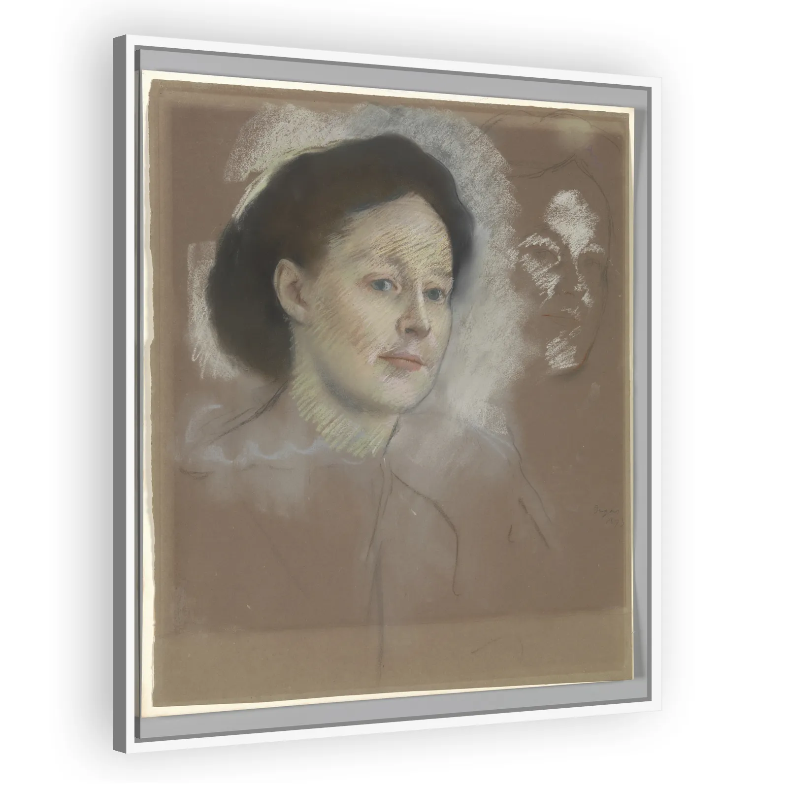 The Artist's Cousin, Probably Mrs. William Bell (Mathilde Musson) by Edgar Degas - view 5 thumbnail