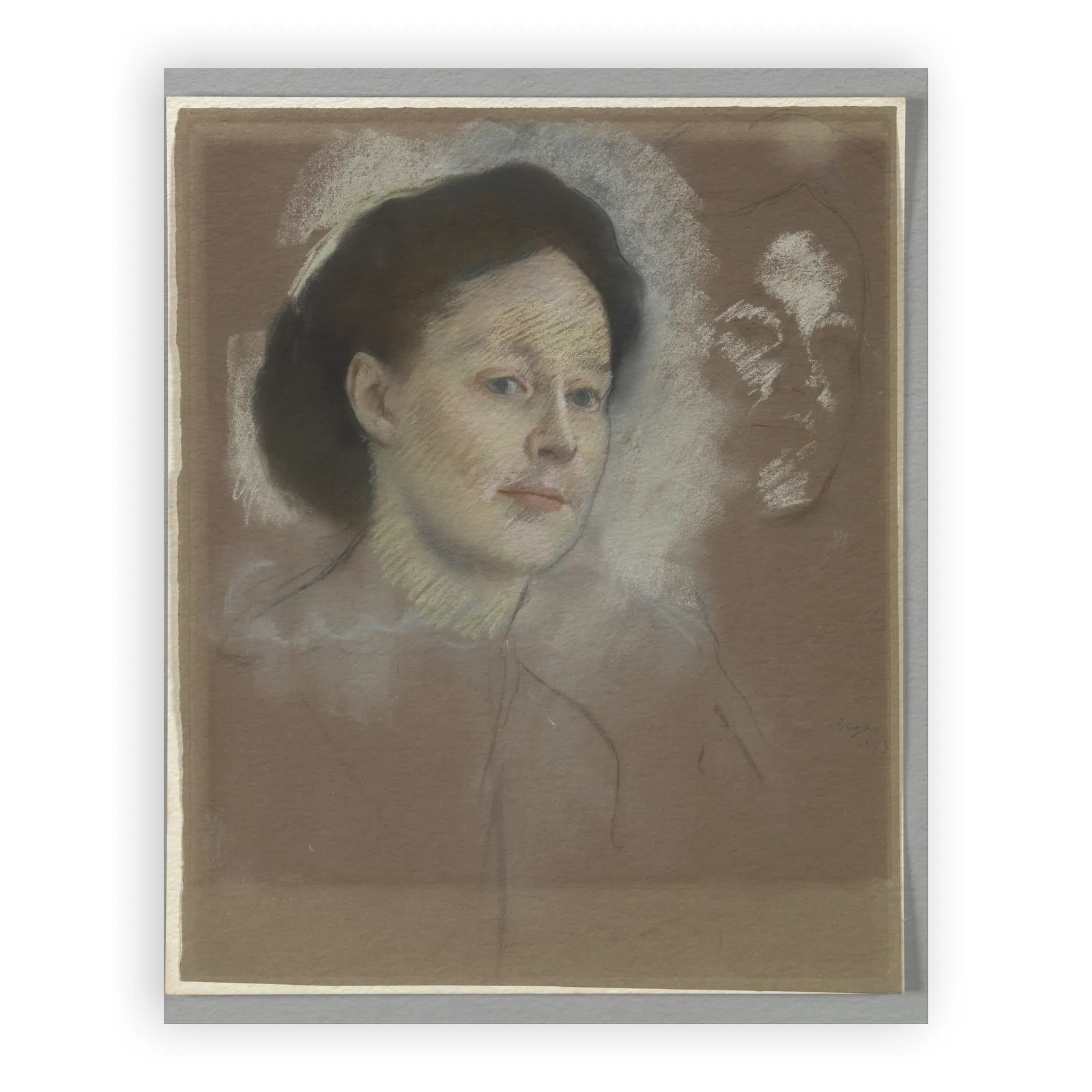 The Artist's Cousin, Probably Mrs. William Bell (Mathilde Musson) by Edgar Degas - view 6 thumbnail
