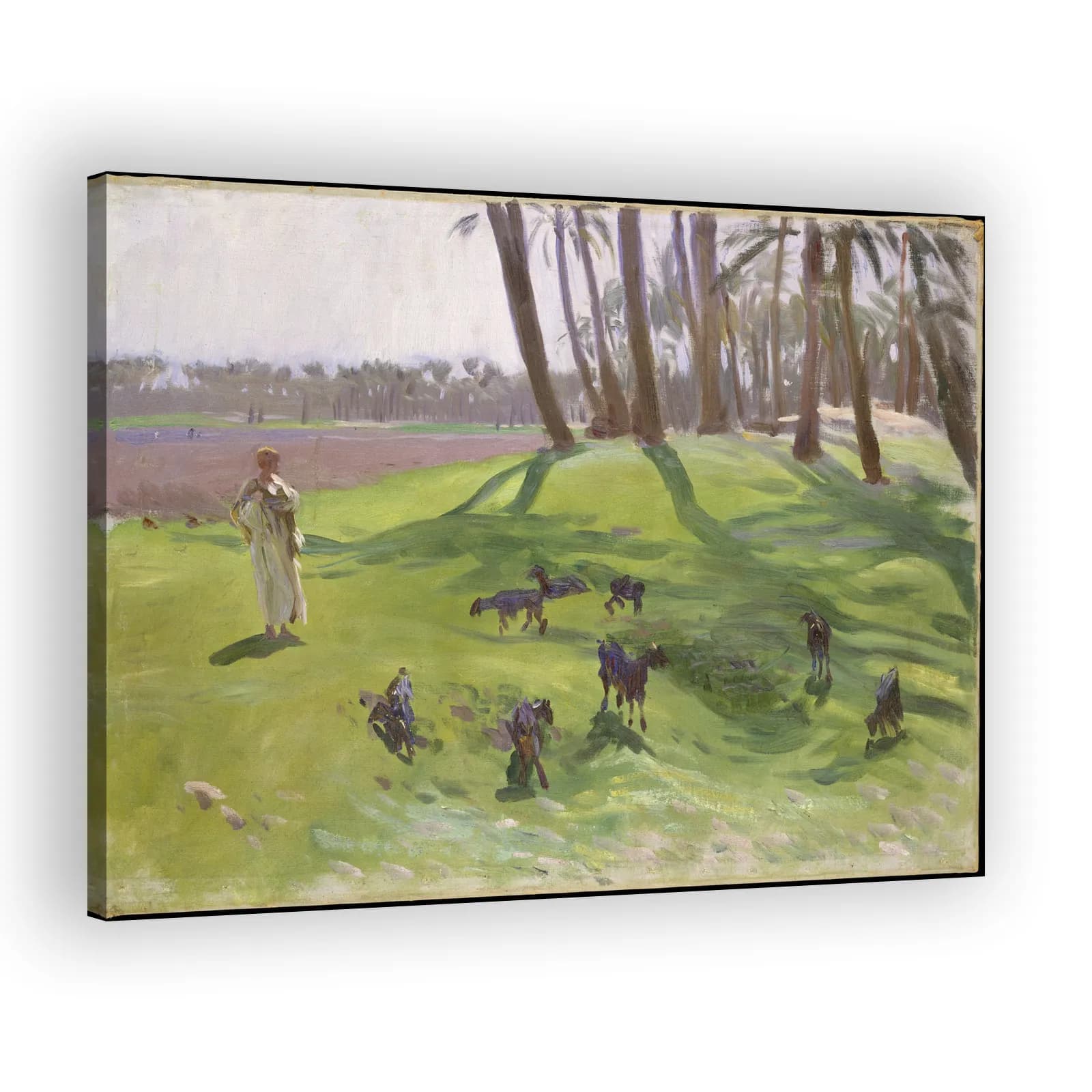 Landscape with Goatherd by John Singer Sargent - view 2 thumbnail