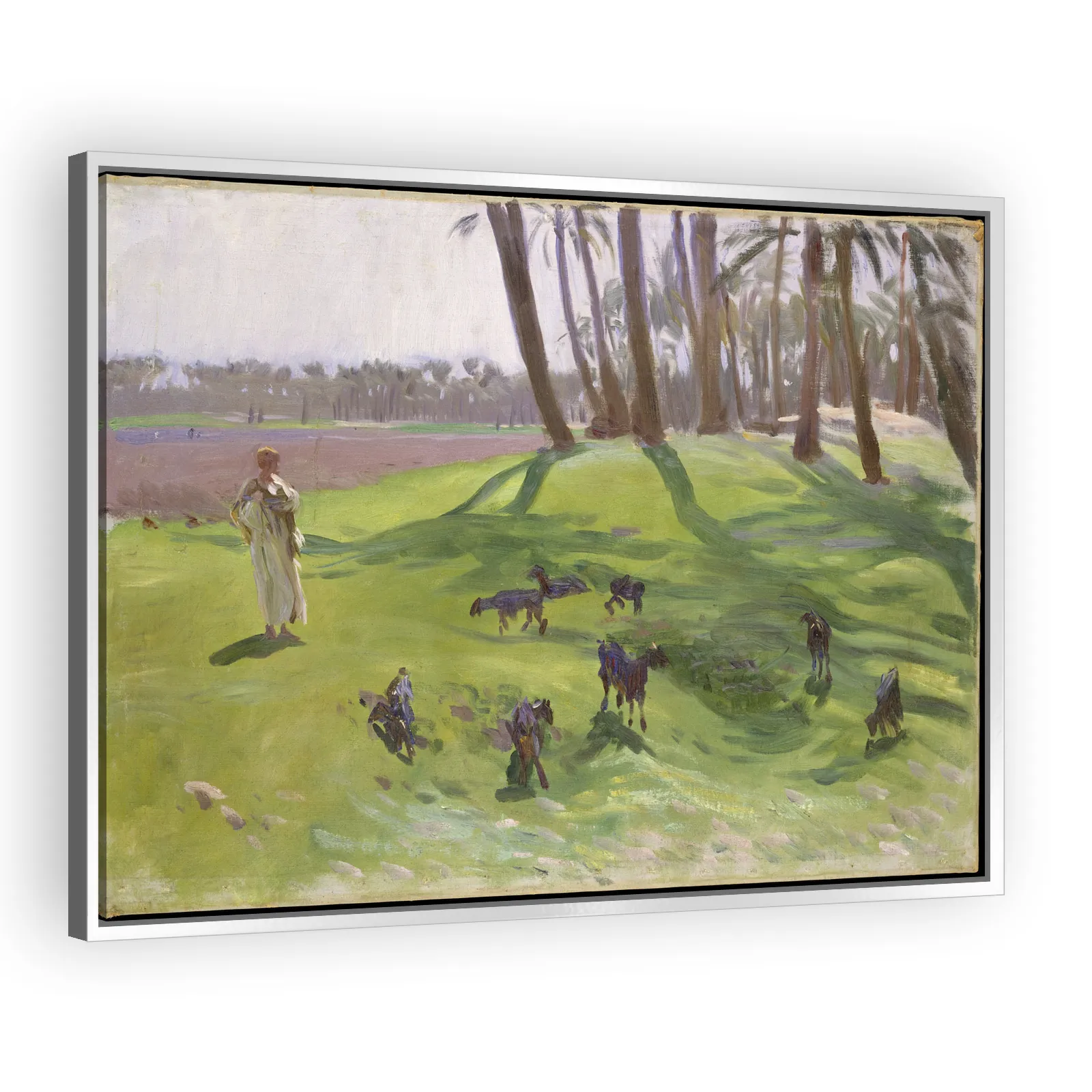 Landscape with Goatherd by John Singer Sargent - view 4 thumbnail