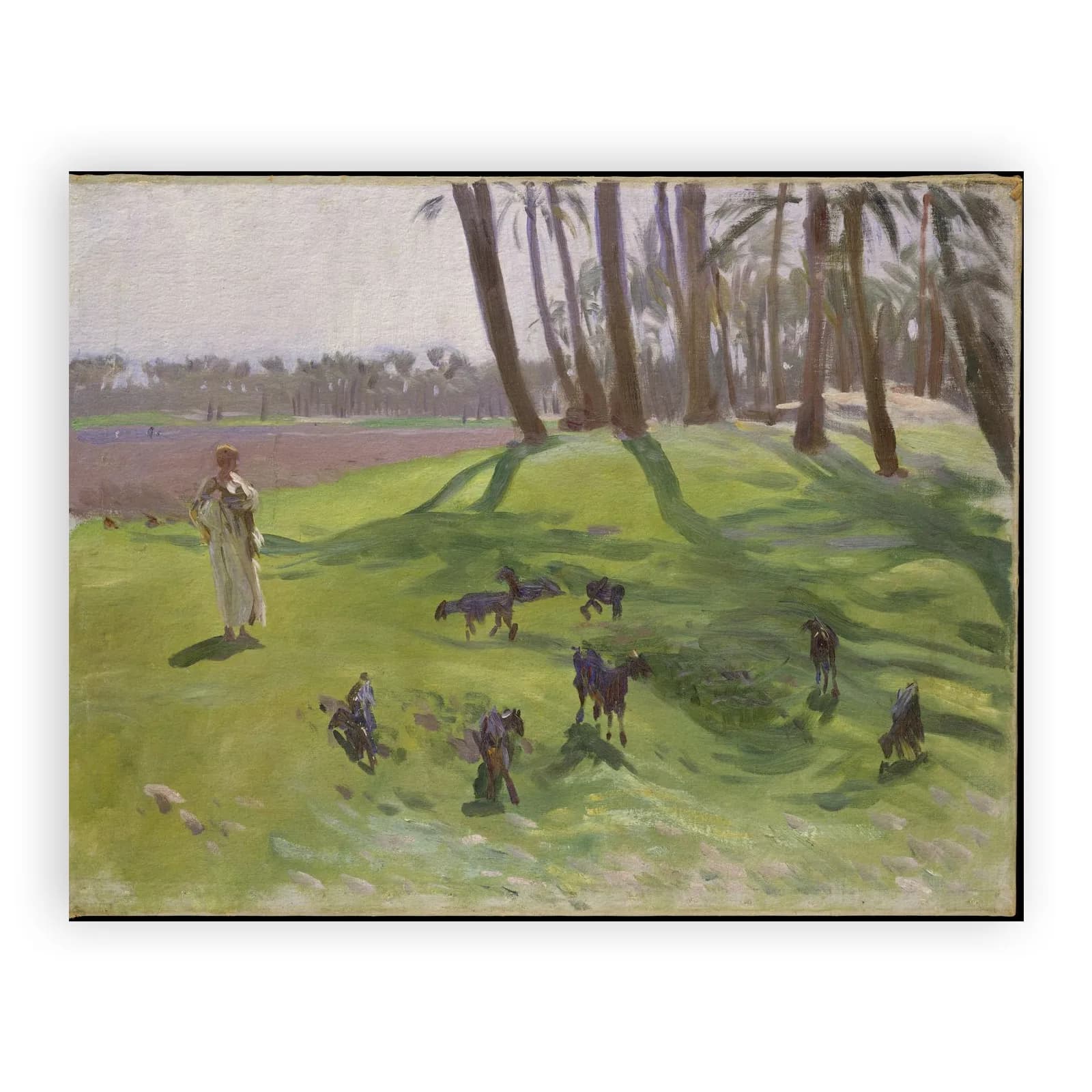 Landscape with Goatherd by John Singer Sargent - view 6 thumbnail