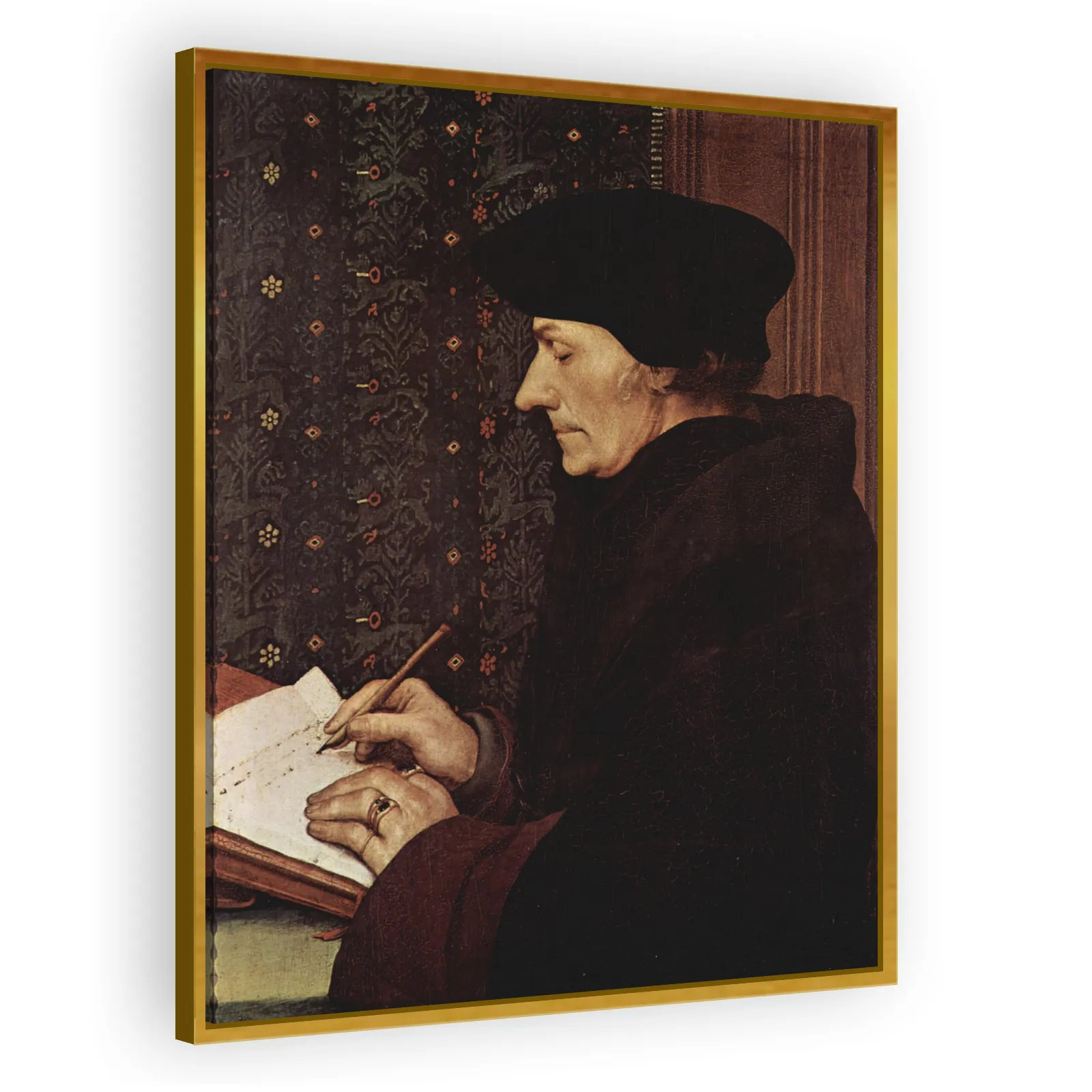 Portrait of Erasmus Writing (1467–1536) by Hans Holbein The Younger - view 3 thumbnail