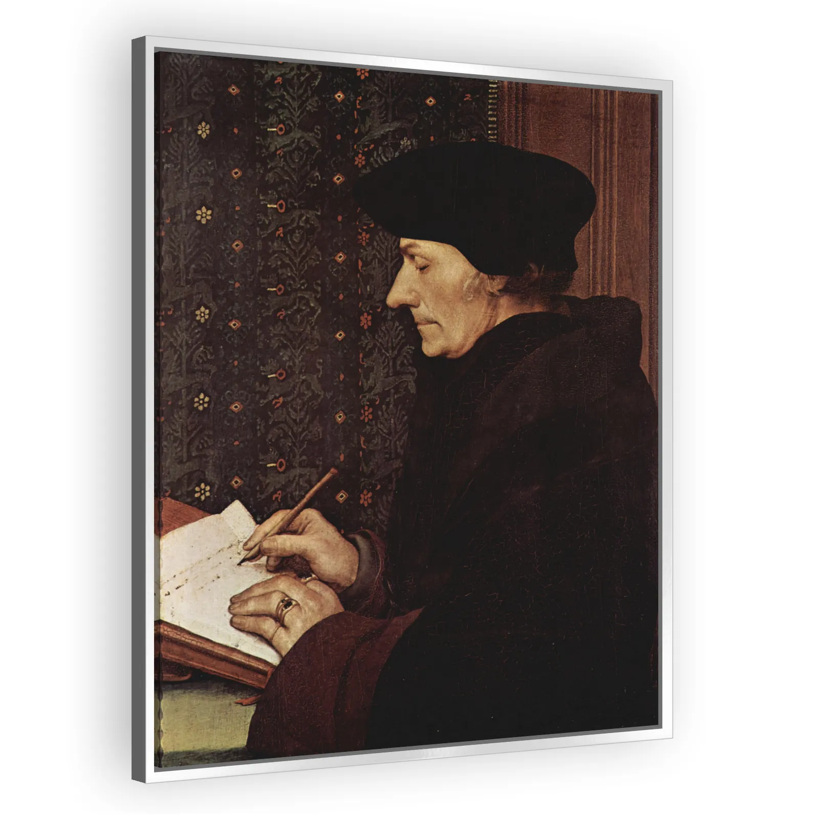 Portrait of Erasmus Writing (1467–1536) by Hans Holbein The Younger - view 4 thumbnail