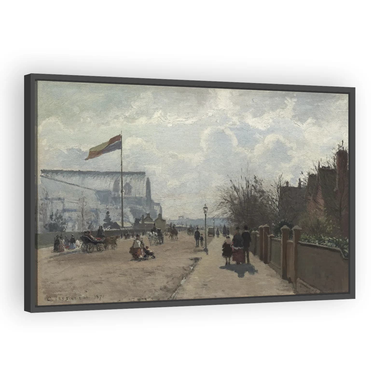 The Crystal Palace by Camille Pissarro
