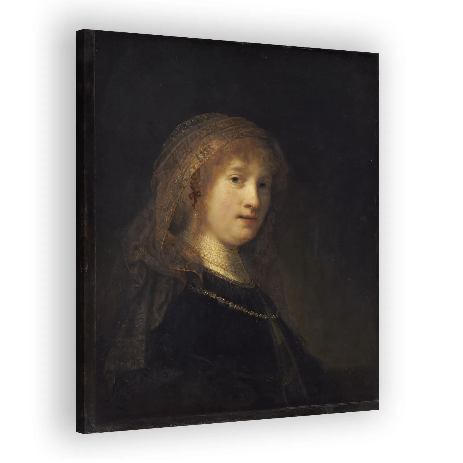 Saskia van Uylenburgh, the Wife of the Artist by Rembrandt Van Rijn - view 2 thumbnail