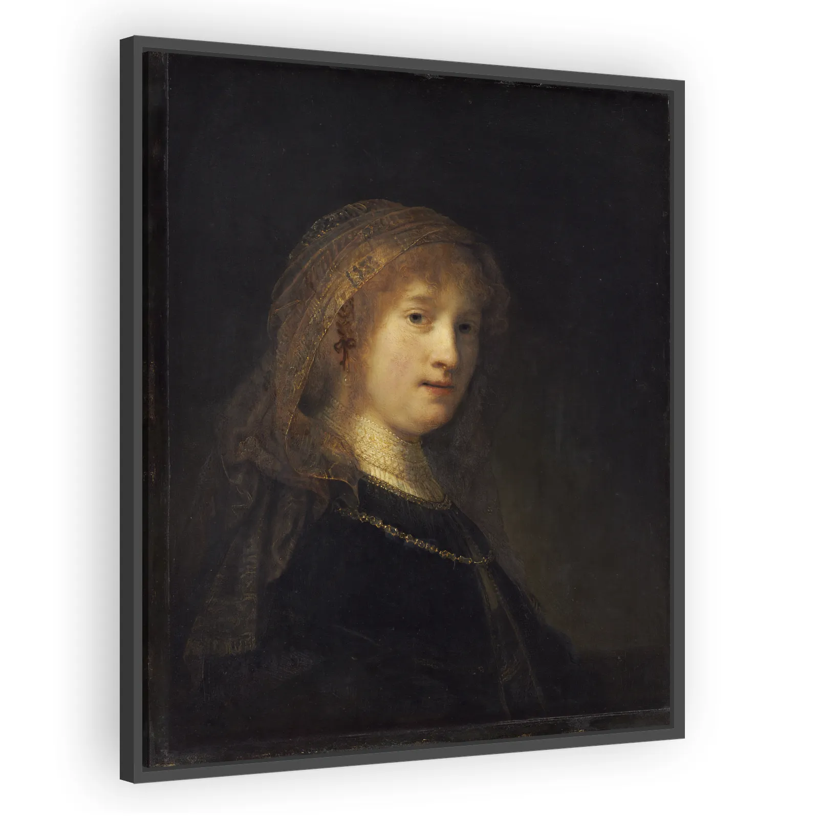 Saskia van Uylenburgh, the Wife of the Artist by Rembrandt Van Rijn