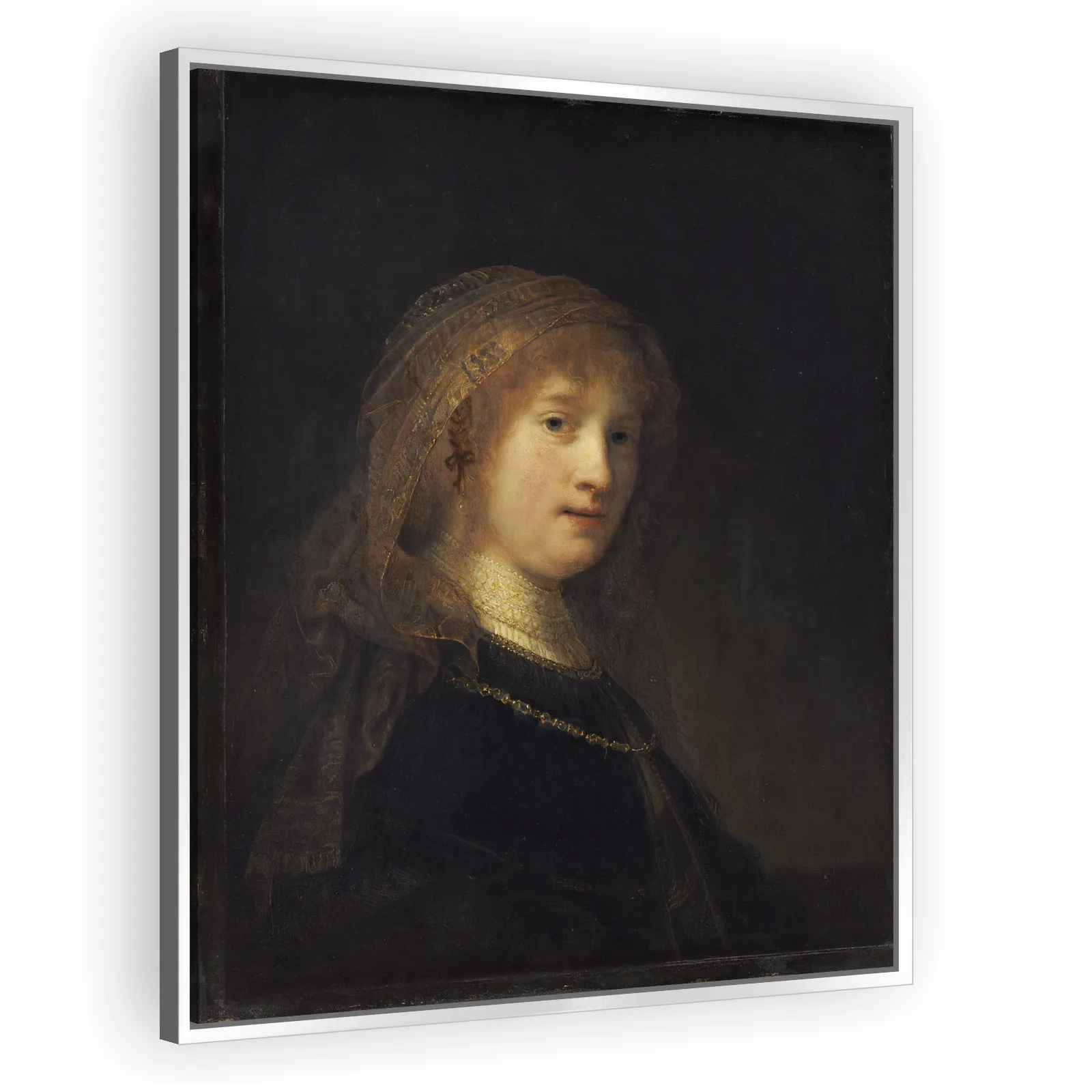 Saskia van Uylenburgh, the Wife of the Artist by Rembrandt Van Rijn - view 4 thumbnail