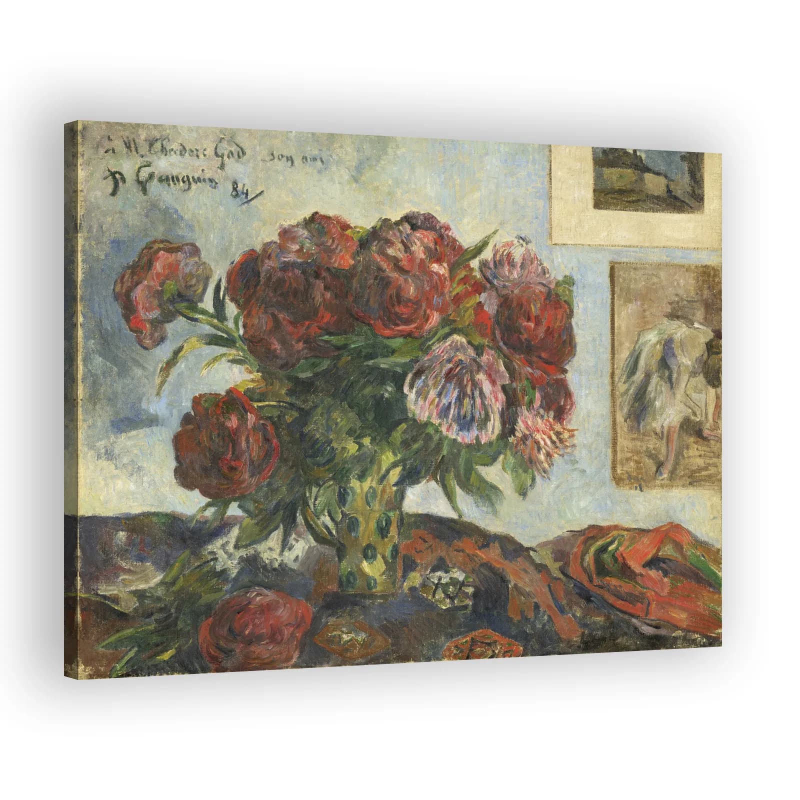 Still Life with Peonies by Paul Gauguin - view 2 thumbnail