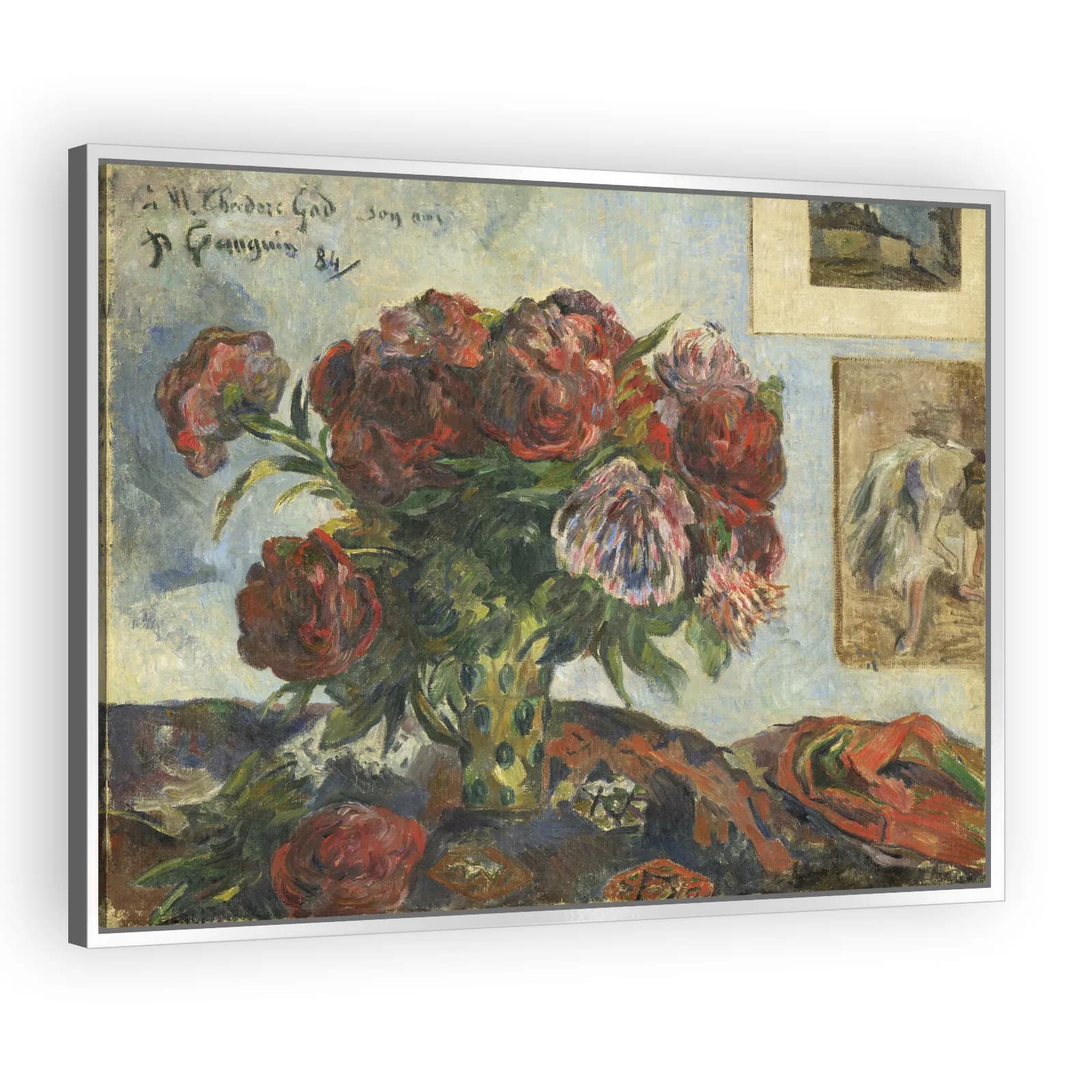 Still Life with Peonies by Paul Gauguin - view 4 thumbnail