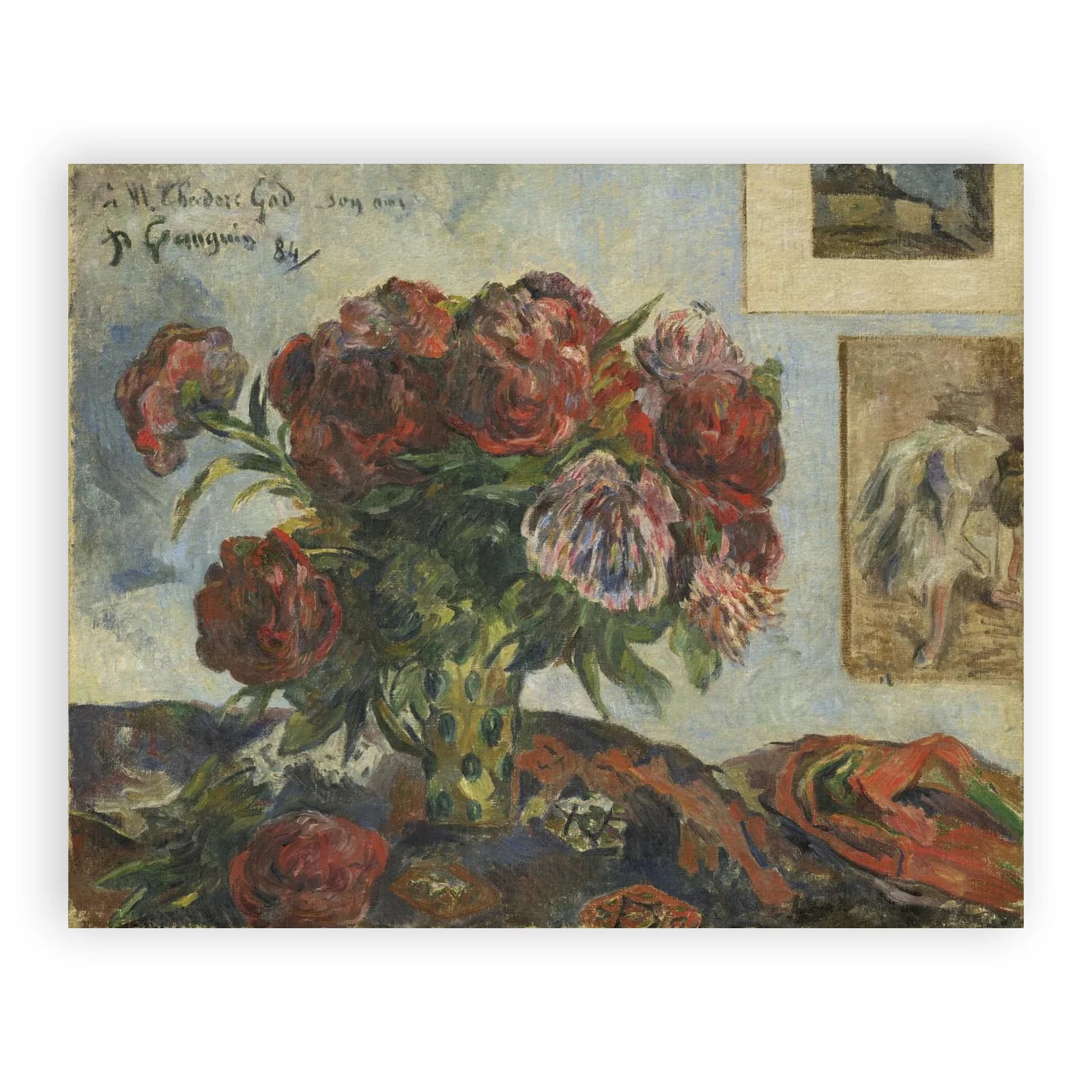 Still Life with Peonies by Paul Gauguin - view 6 thumbnail