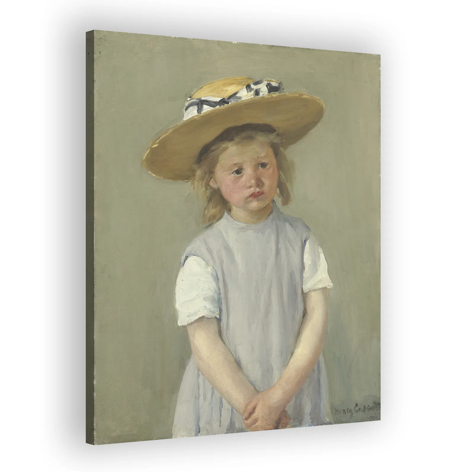 Child in a Straw Hat by Mary Cassatt - view 2 thumbnail