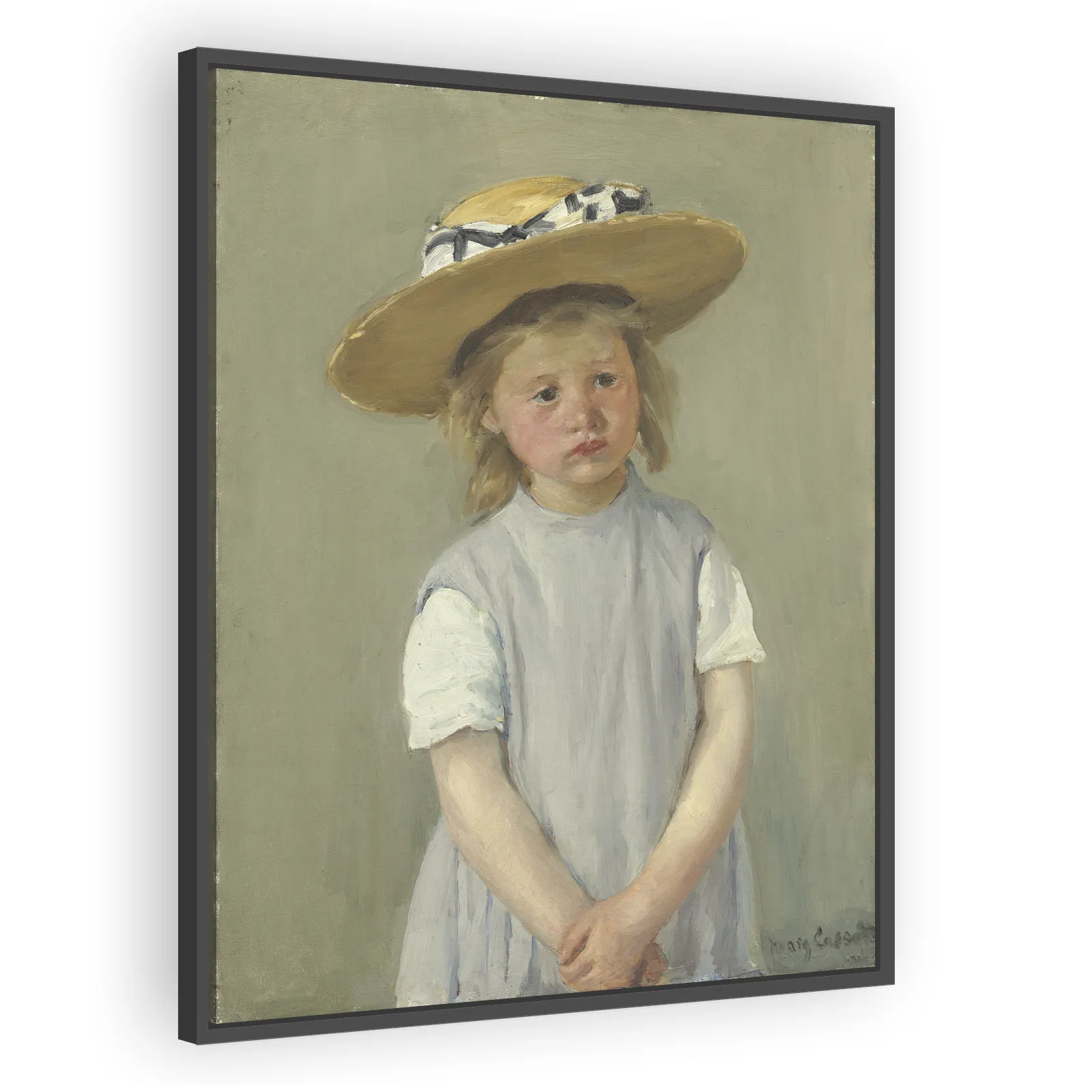Child in a Straw Hat by Mary Cassatt