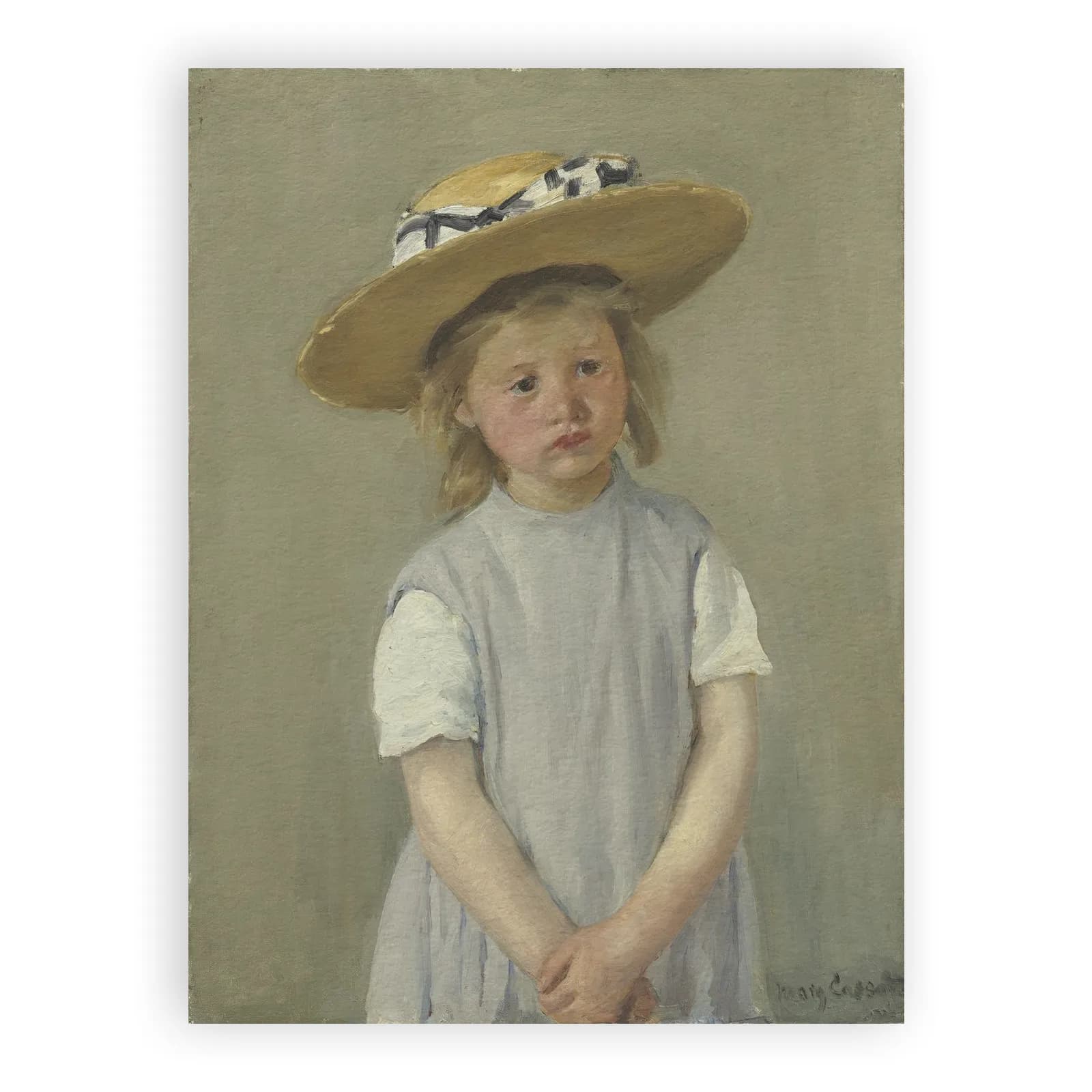 Child in a Straw Hat by Mary Cassatt - view 6 thumbnail