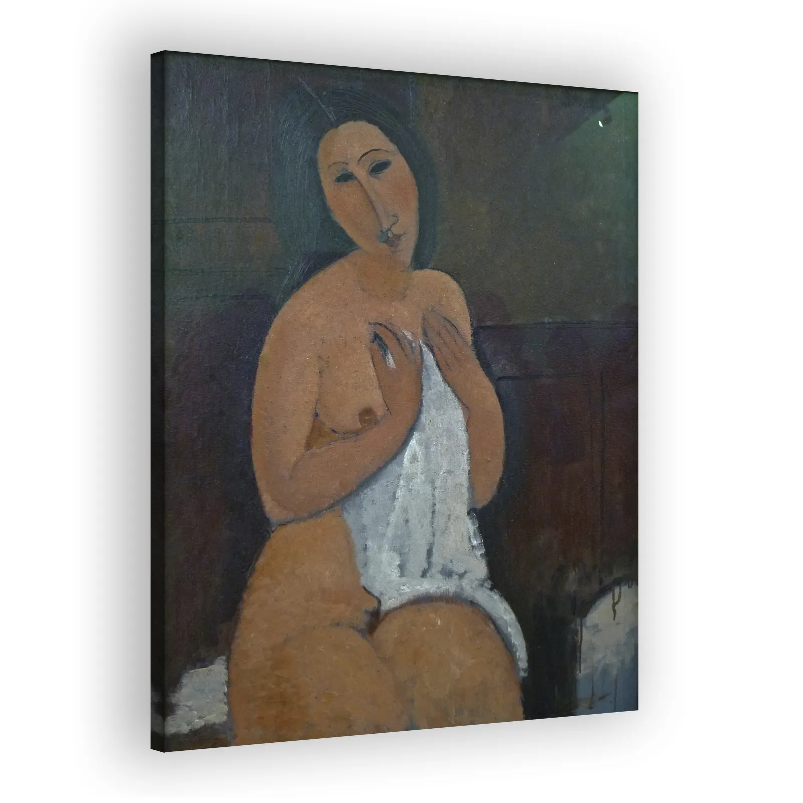 Seated Nude with Shirt by Amedeo Modigliani - view 2 thumbnail