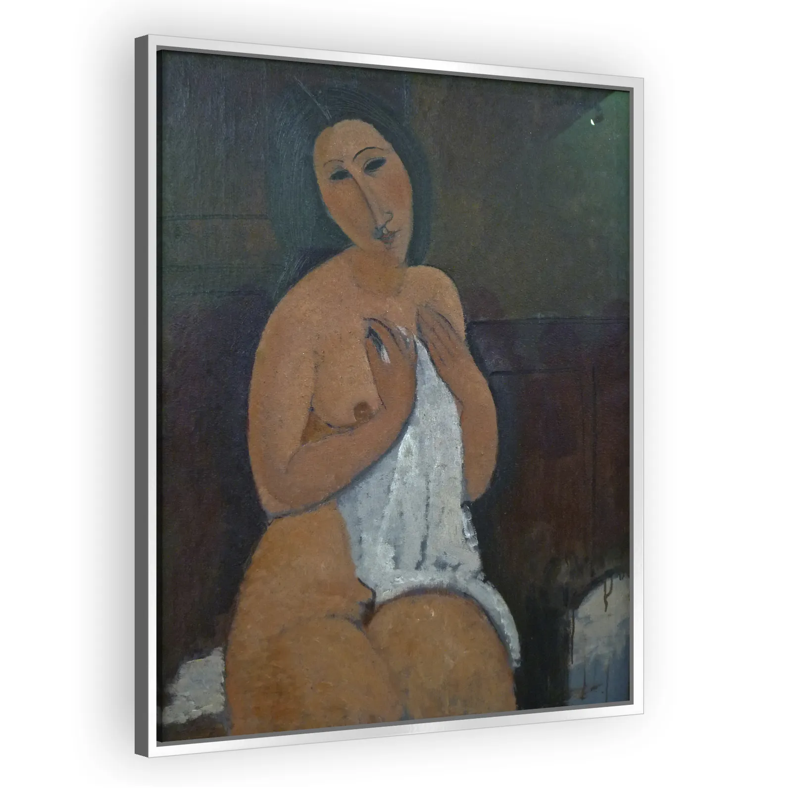 Seated Nude with Shirt by Amedeo Modigliani - view 4 thumbnail
