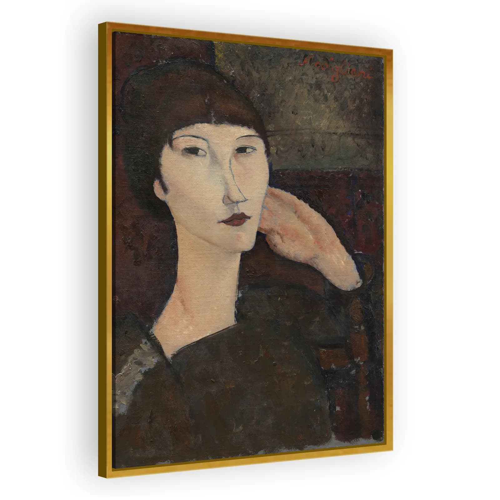 Adrienne (Woman with Bangs) by Amedeo Modigliani - view 3 thumbnail