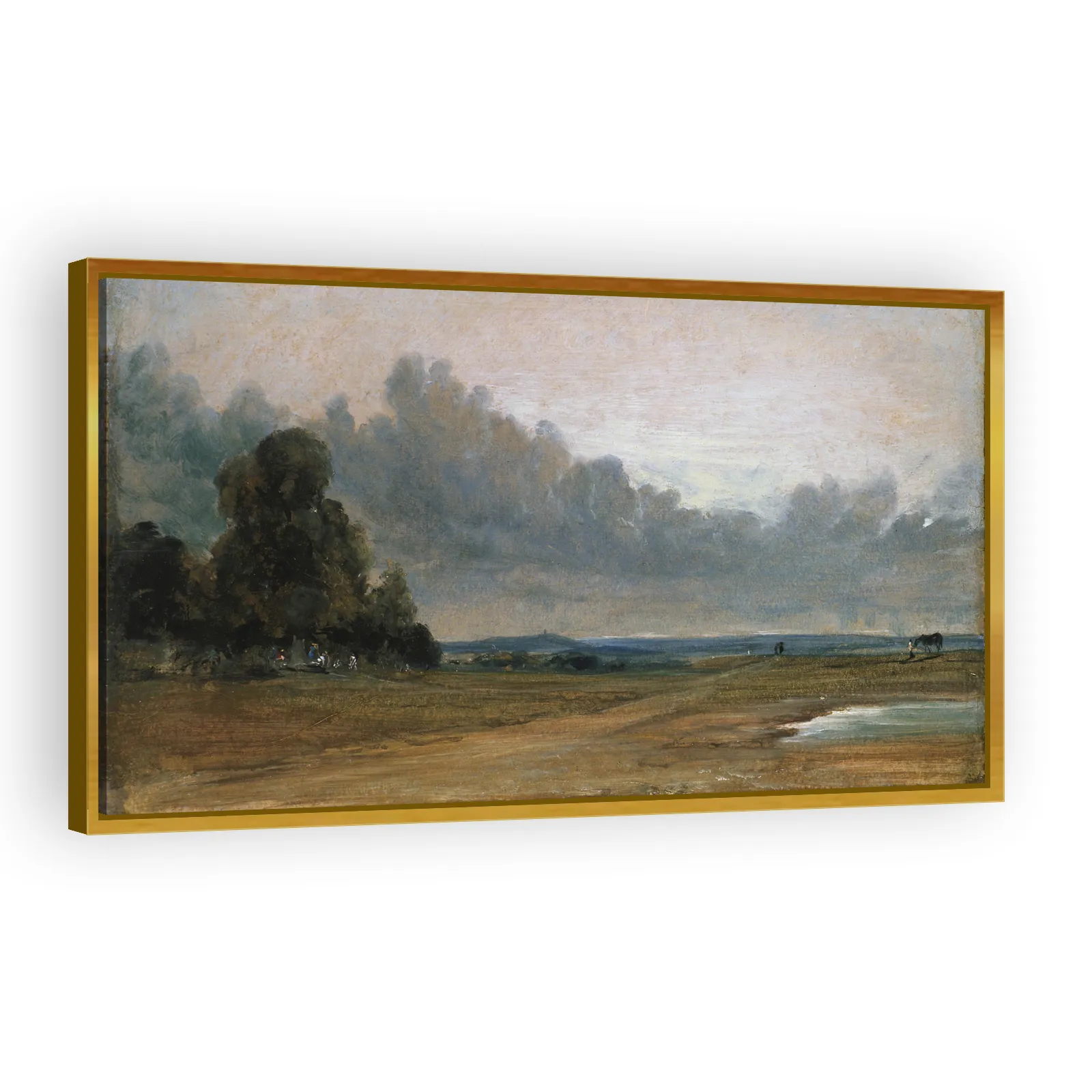 A View on Hampstead Heath with Harrow in the Distance by John Constable - view 3 thumbnail