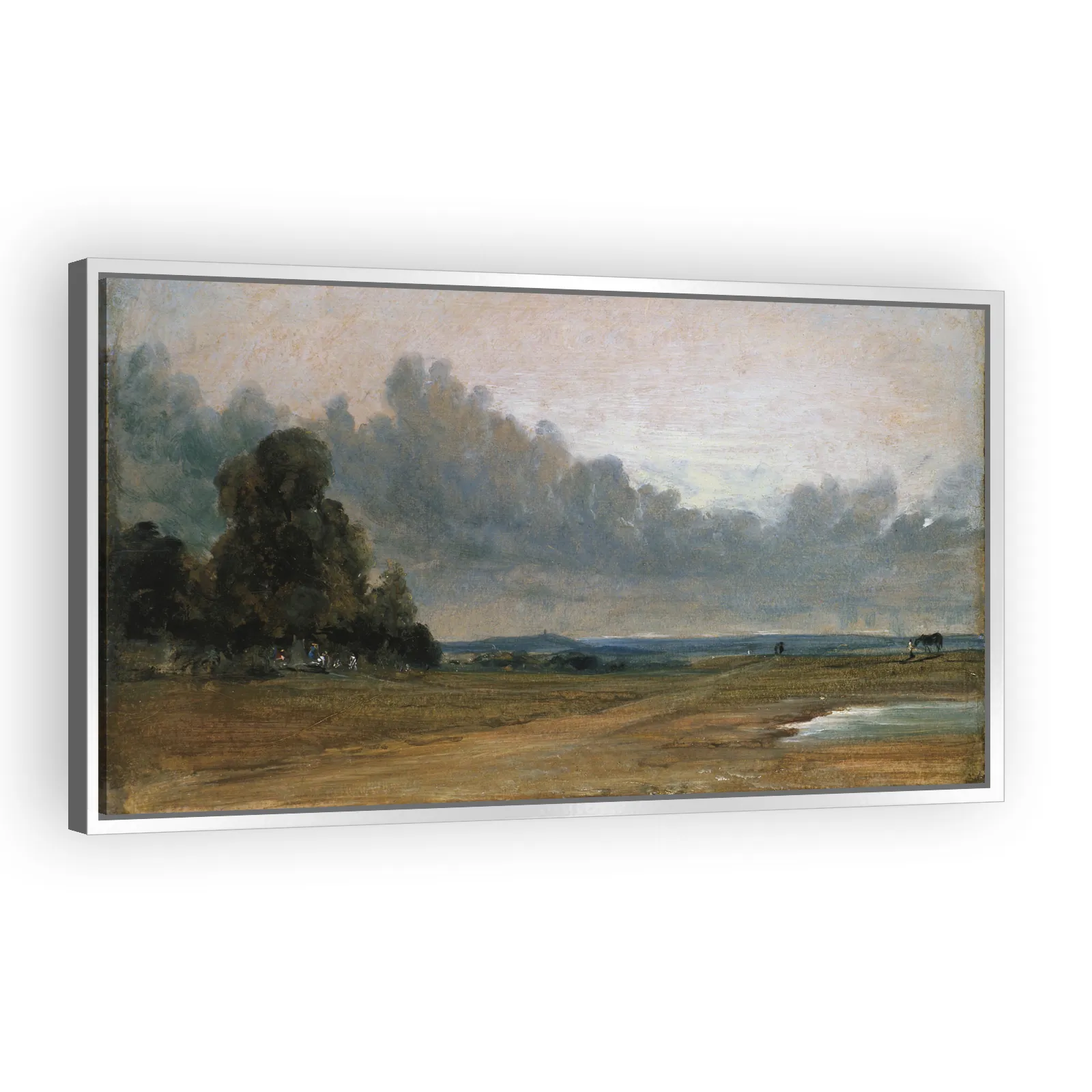 A View on Hampstead Heath with Harrow in the Distance by John Constable - view 4 thumbnail