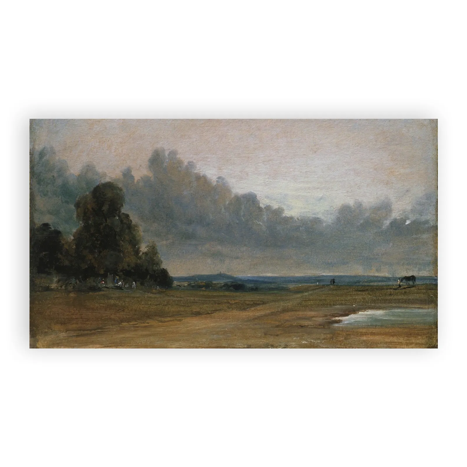 A View on Hampstead Heath with Harrow in the Distance by John Constable - view 6 thumbnail