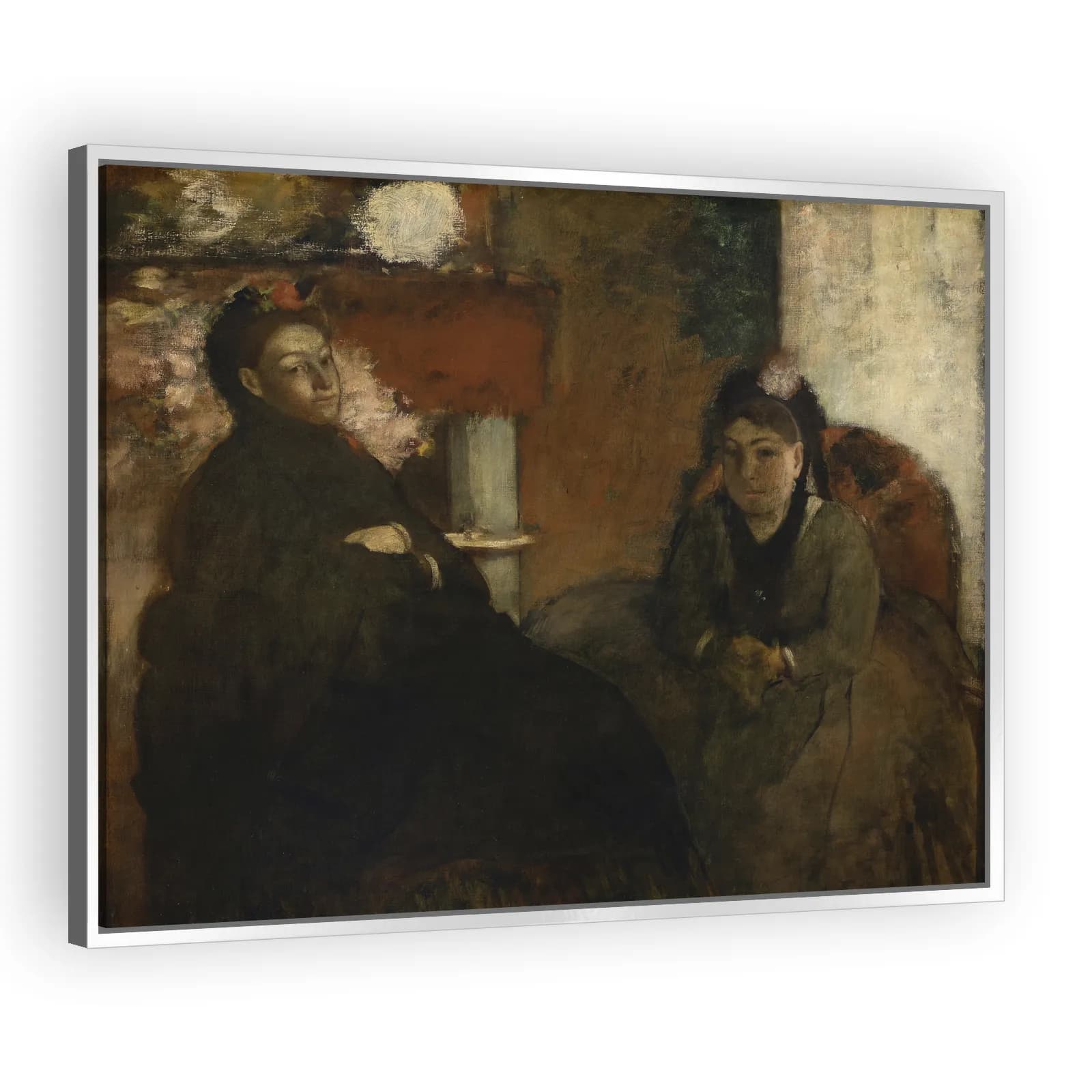 Portrait of Mme. Lisle and Mme Loubens by Edgar Degas - view 4 thumbnail