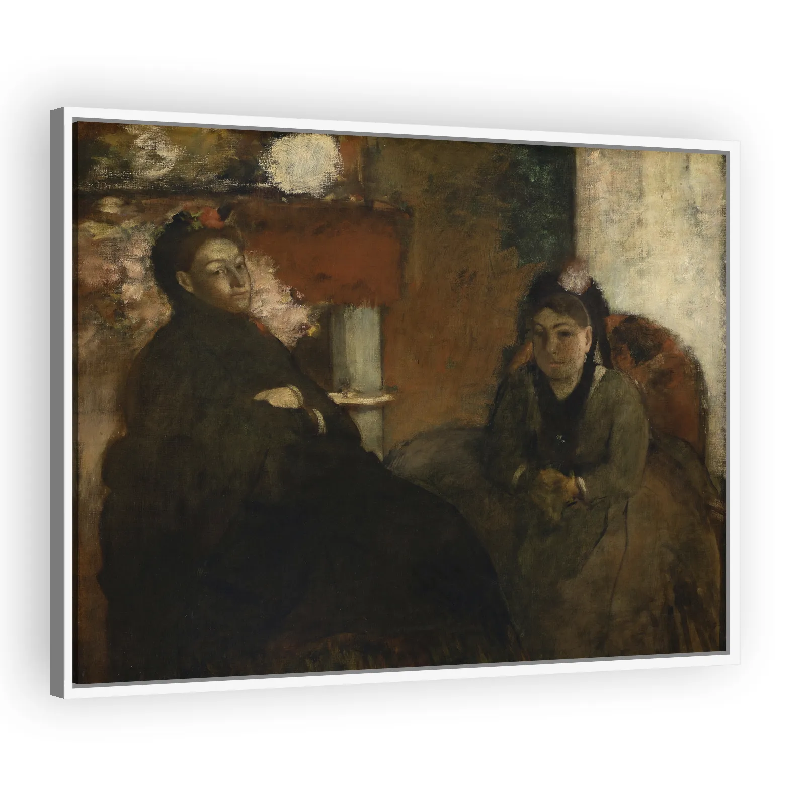 Portrait of Mme. Lisle and Mme Loubens by Edgar Degas - view 5 thumbnail