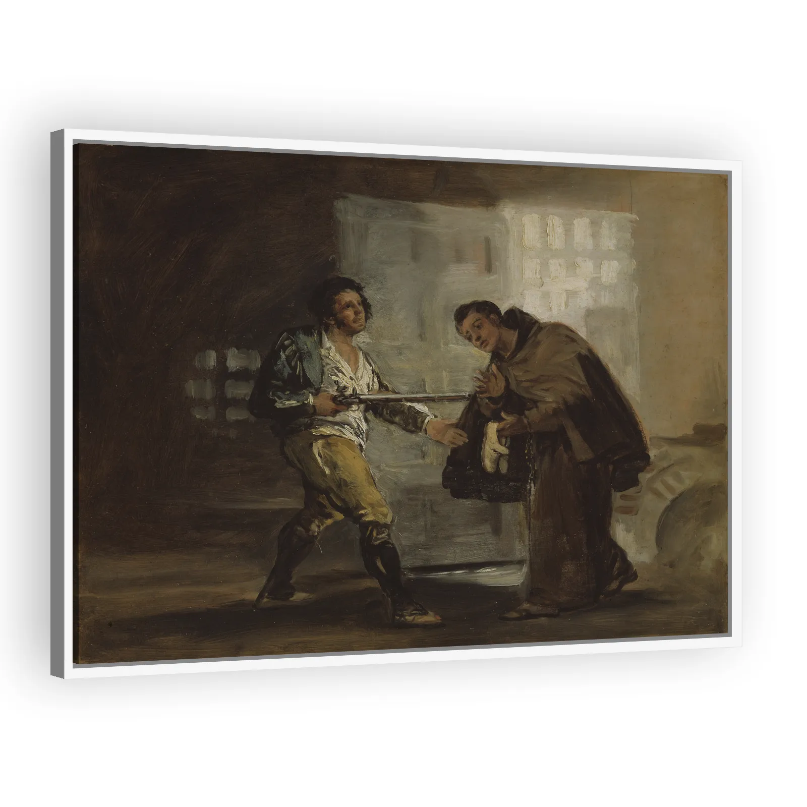 Friar Pedro Offers Shoes to El Maragato and Prepares to Push Aside His Gun by Francisco Goya - view 5 thumbnail