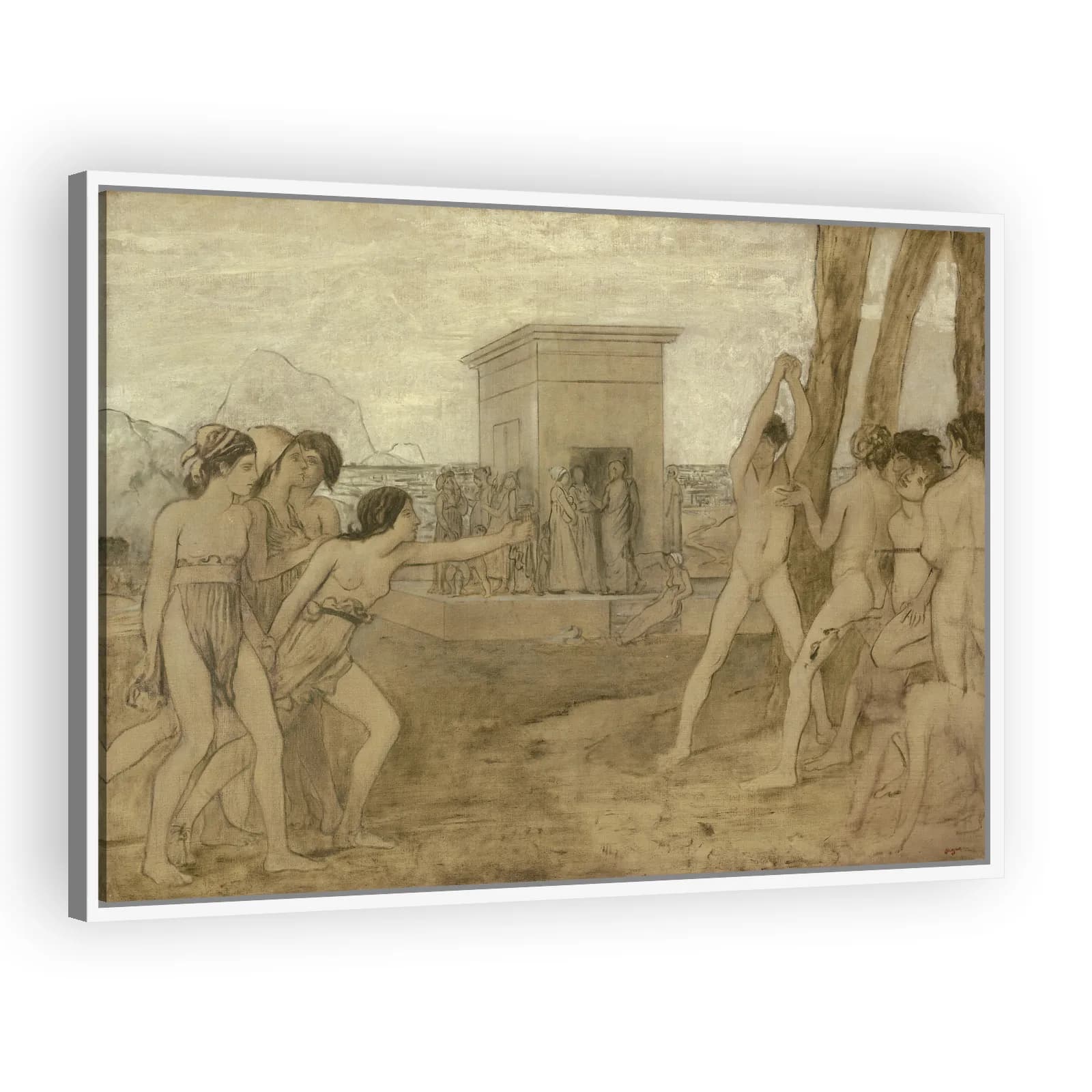 Young Spartan Girls Challenging Boys by Edgar Degas - view 5 thumbnail