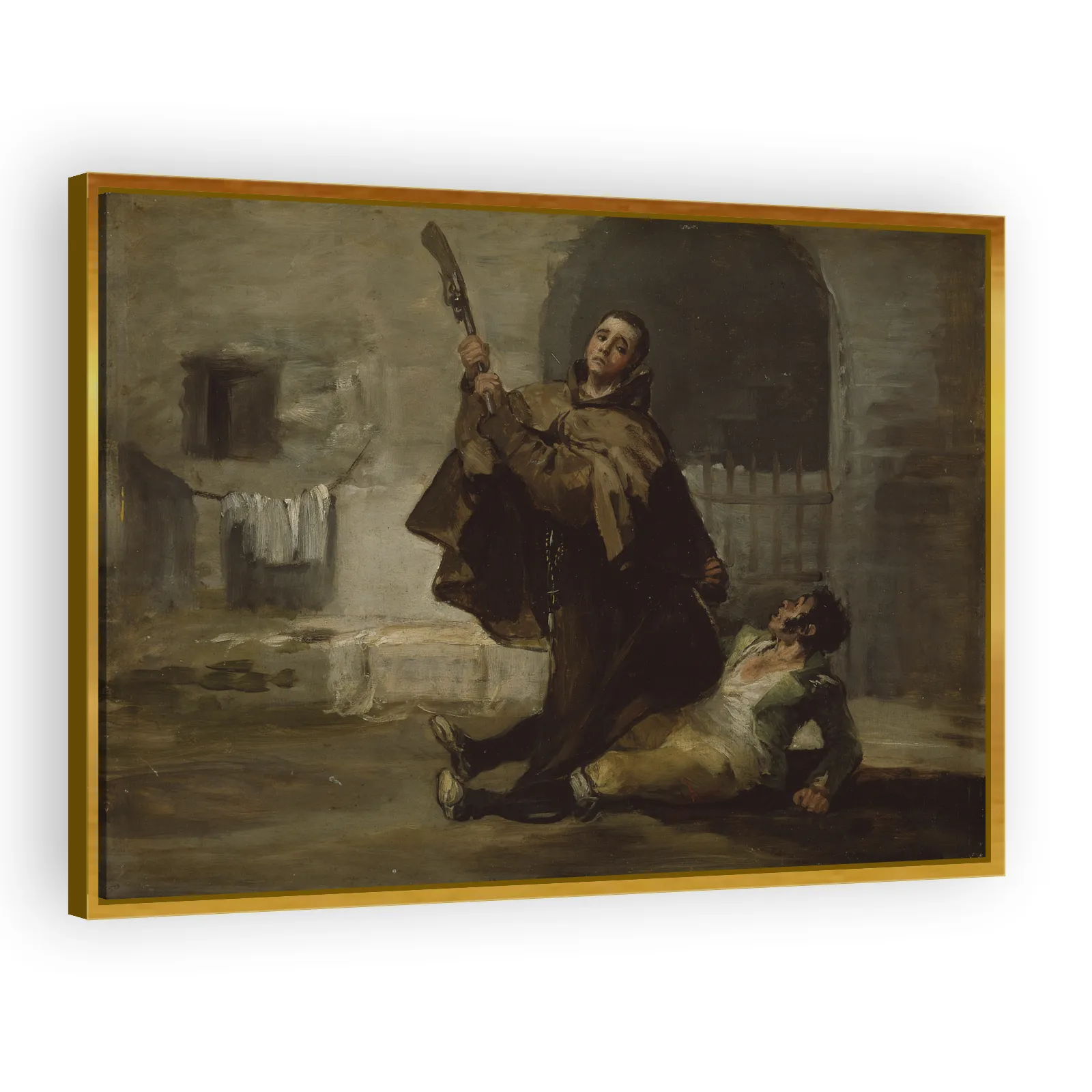 Friar Pedro Clubs El Maragato with the Butt of the Gun by Francisco Goya - view 3 thumbnail