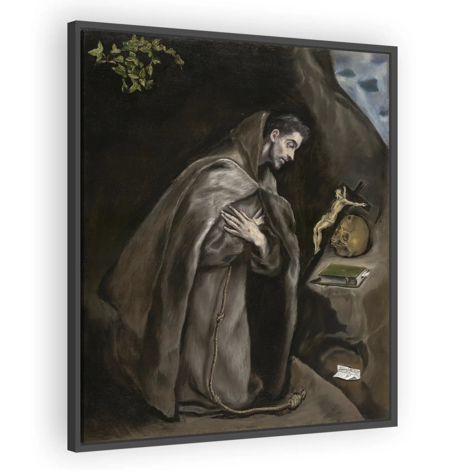 Saint Francis Kneeling in Meditation by El Greco