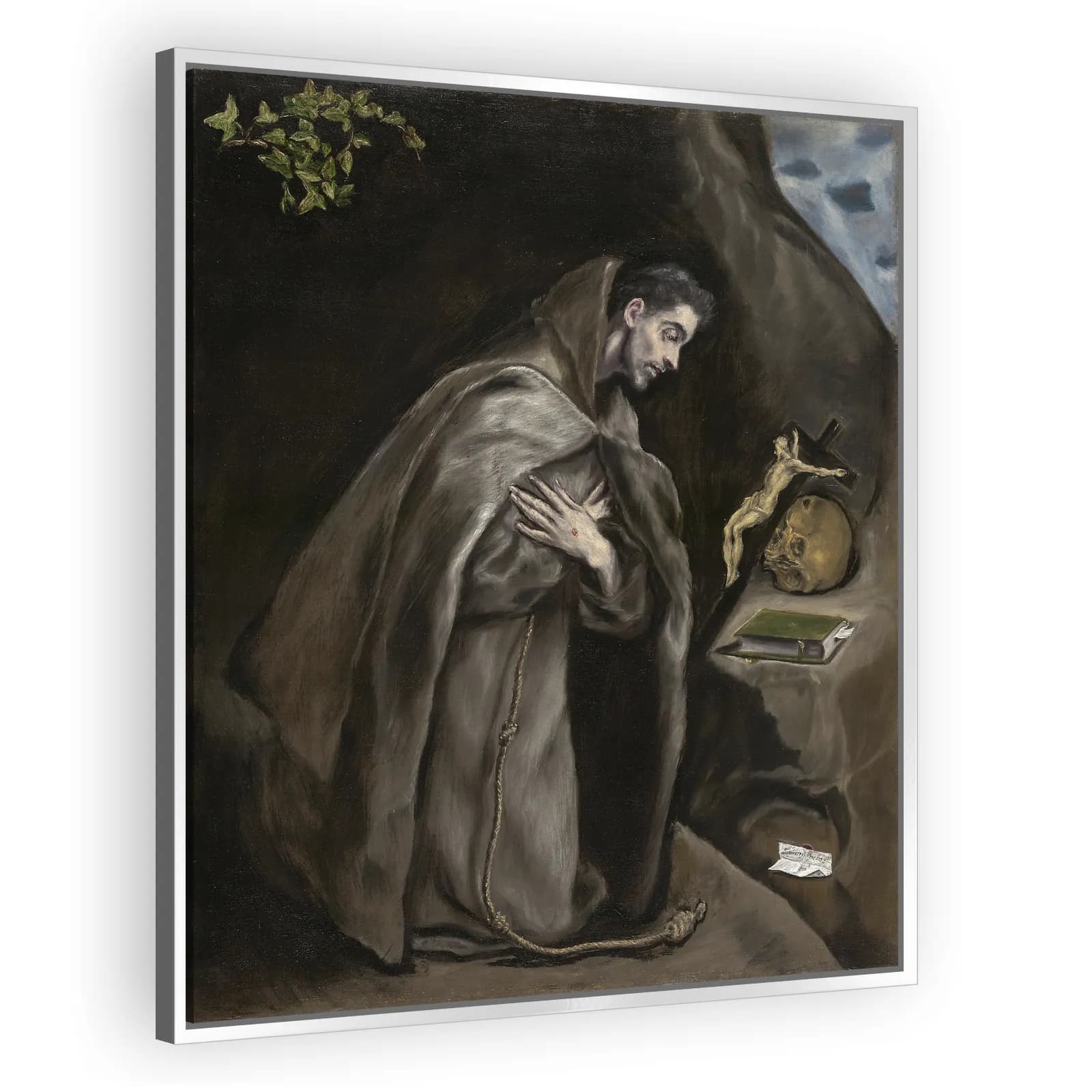 Saint Francis Kneeling in Meditation by El Greco - view 4 thumbnail
